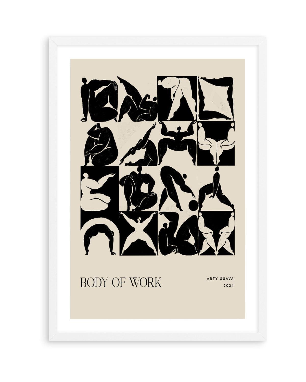 Body Of Work (Black) by Arty Guava | Art Print from Olive et Oriel where you can shop wallpaper and artworks online