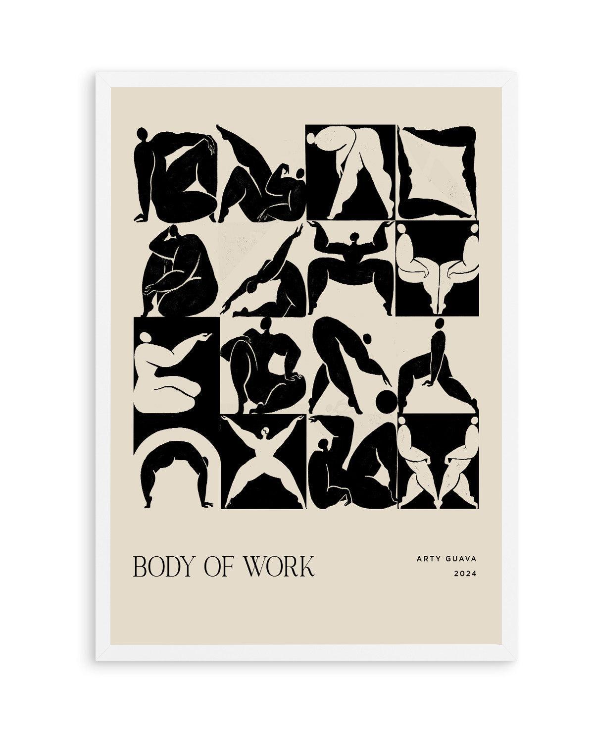Body Of Work (Black) by Arty Guava | Art Print from Olive et Oriel where you can shop wallpaper and artworks online