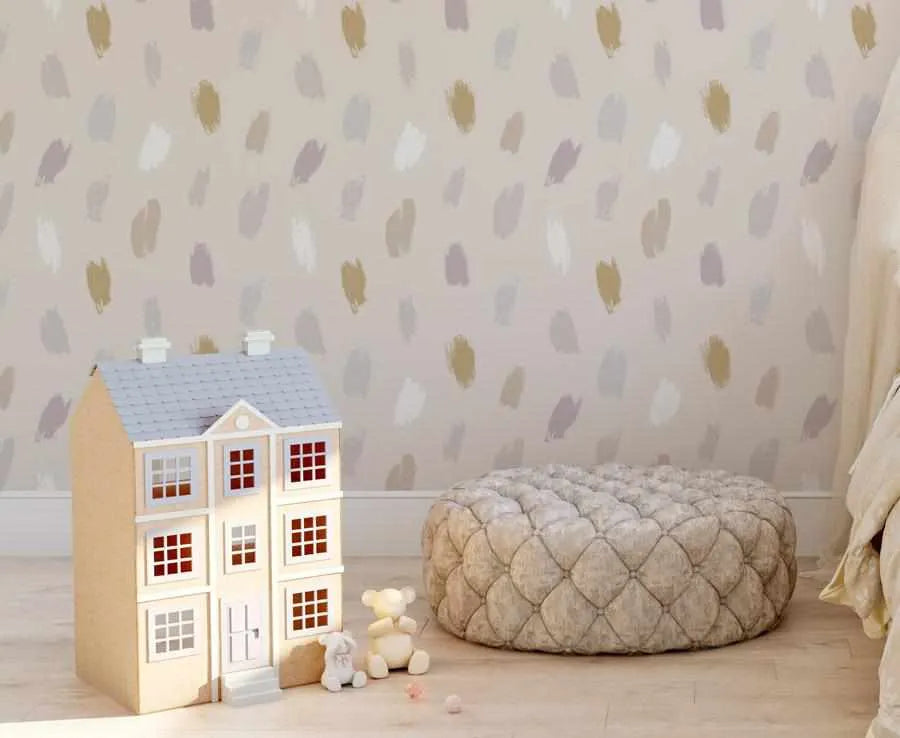 Boheme Paint Spots Wallpaper-Wallpaper-Buy Kids Removable Wallpaper Online Our Custom Made Children‚àö¬¢‚Äö√á¬®‚Äö√ë¬¢s Wallpapers Are A Fun Way To Decorate And Enhance Boys Bedroom Decor And Girls Bedrooms They Are An Amazing Addition To Your Kids Bedroom Walls Our Collection of Kids Wallpaper Is Sure To Transform Your Kids Rooms Interior Style From Pink Wallpaper To Dinosaur Wallpaper Even Marble Wallpapers For Teen Boys Shop Peel And Stick Wallpaper Online Today With Olive et Oriel