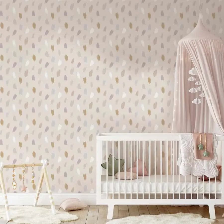 Boheme Paint Spots Wallpaper-Wallpaper-Buy Kids Removable Wallpaper Online Our Custom Made Children‚àö¬¢‚Äö√á¬®‚Äö√ë¬¢s Wallpapers Are A Fun Way To Decorate And Enhance Boys Bedroom Decor And Girls Bedrooms They Are An Amazing Addition To Your Kids Bedroom Walls Our Collection of Kids Wallpaper Is Sure To Transform Your Kids Rooms Interior Style From Pink Wallpaper To Dinosaur Wallpaper Even Marble Wallpapers For Teen Boys Shop Peel And Stick Wallpaper Online Today With Olive et Oriel