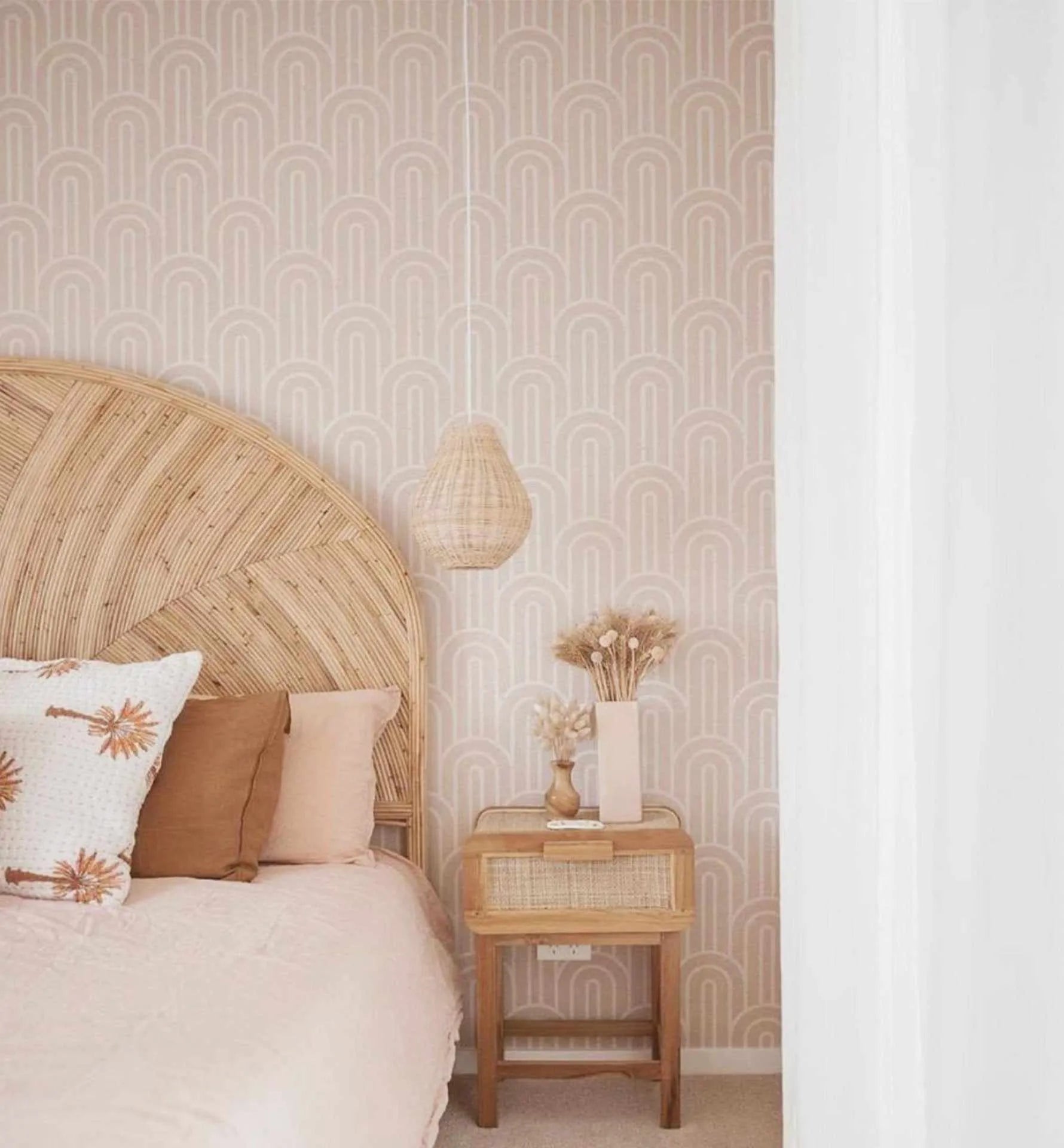 Bohemian Arches | Latte Wallpaper-Wallpaper-Buy Kids Removable Wallpaper Online Our Custom Made Children√¢‚Ç¨‚Ñ¢s Wallpapers Are A Fun Way To Decorate And Enhance Boys Bedroom Decor And Girls Bedrooms They Are An Amazing Addition To Your Kids Bedroom Walls Our Collection of Kids Wallpaper Is Sure To Transform Your Kids Rooms Interior Style From Pink Wallpaper To Dinosaur Wallpaper Even Marble Wallpapers For Teen Boys Shop Peel And Stick Wallpaper Online Today With Olive et Oriel