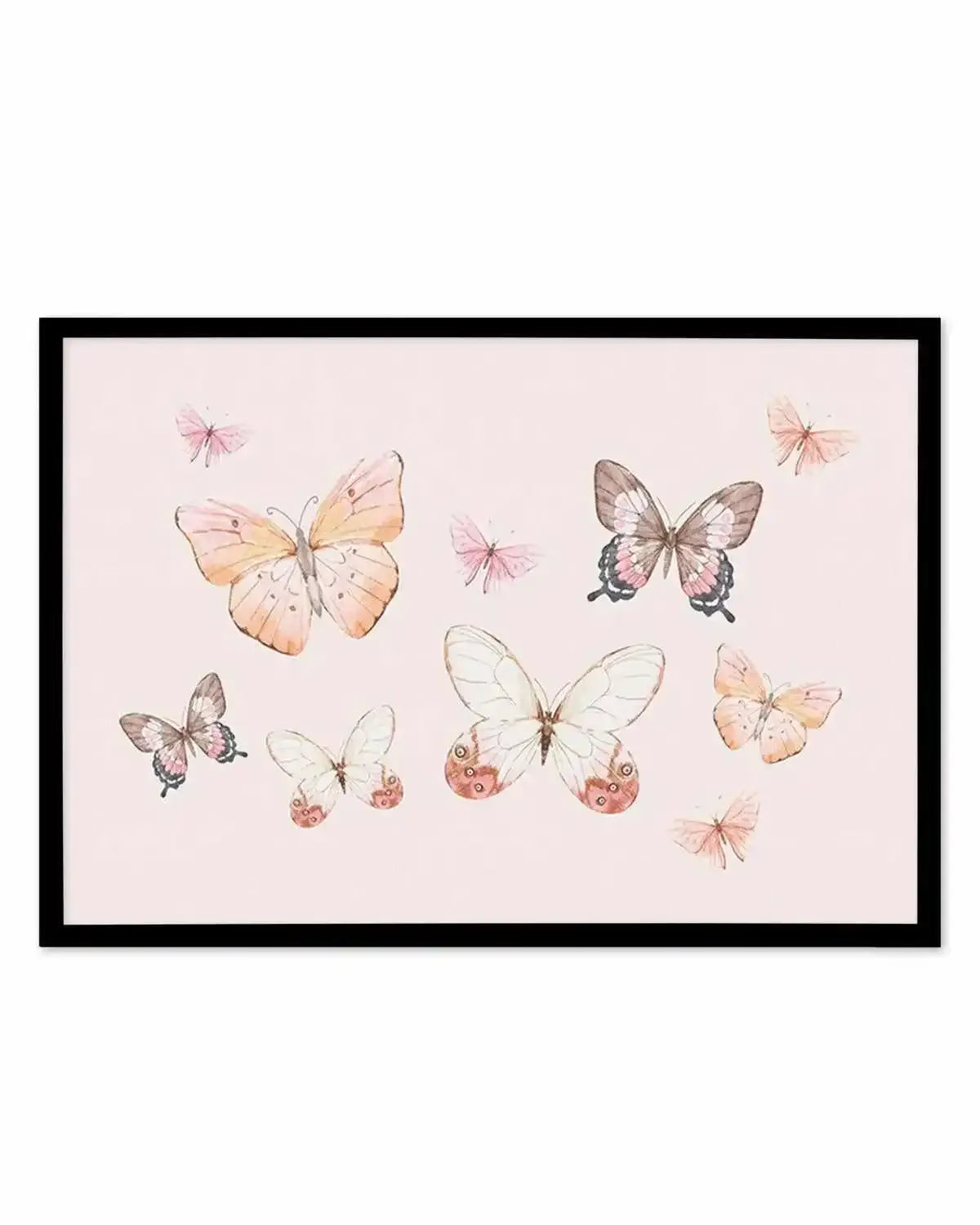 Bohemian Butterflies | LS Art Print from Olive et Oriel where you can shop wallpaper and artworks online