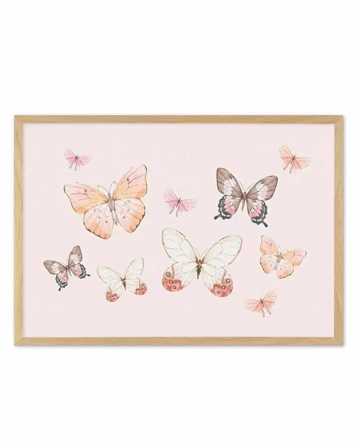 Bohemian Butterflies | LS Art Print from Olive et Oriel where you can shop wallpaper and artworks online