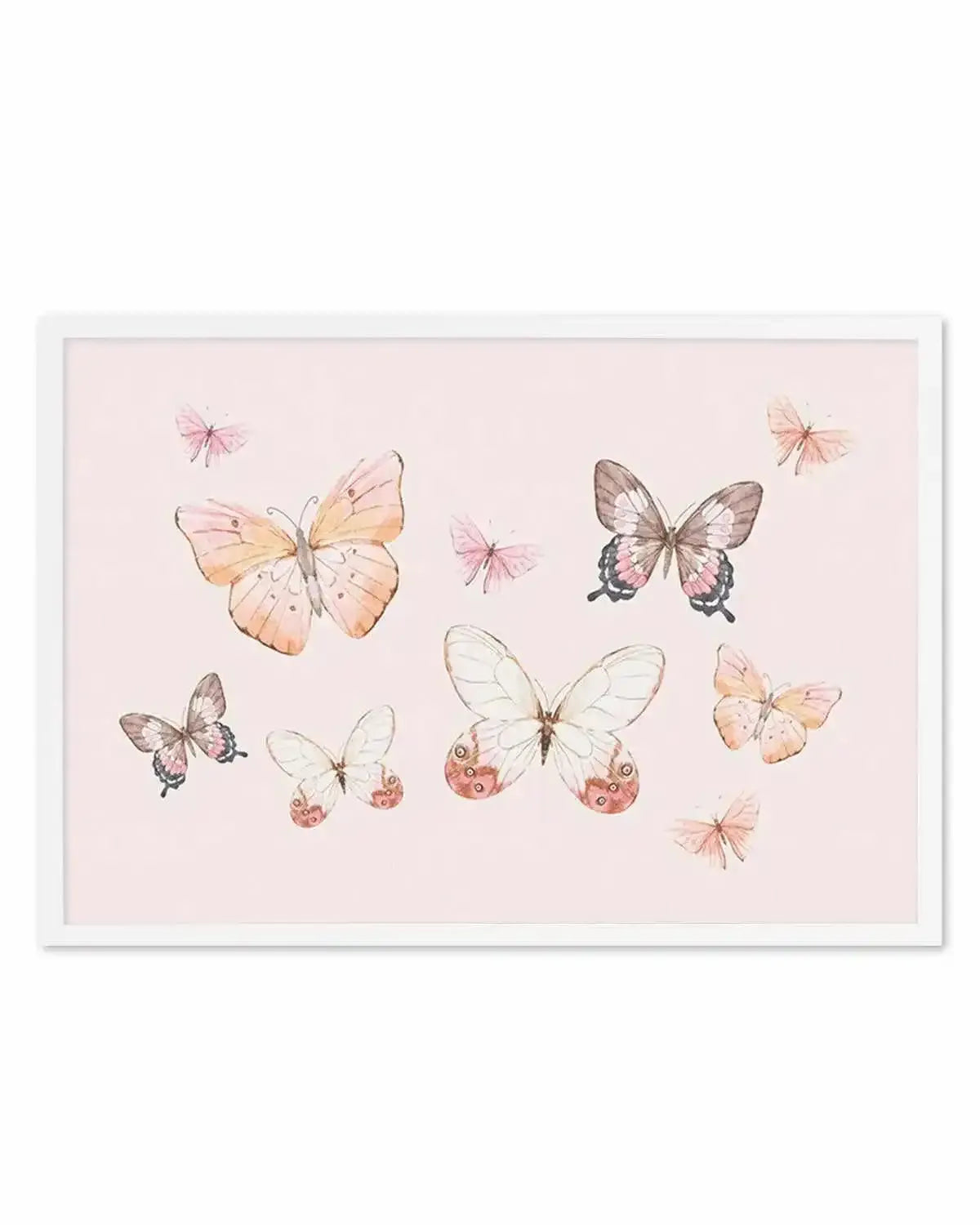 Bohemian Butterflies | LS Art Print from Olive et Oriel where you can shop wallpaper and artworks online