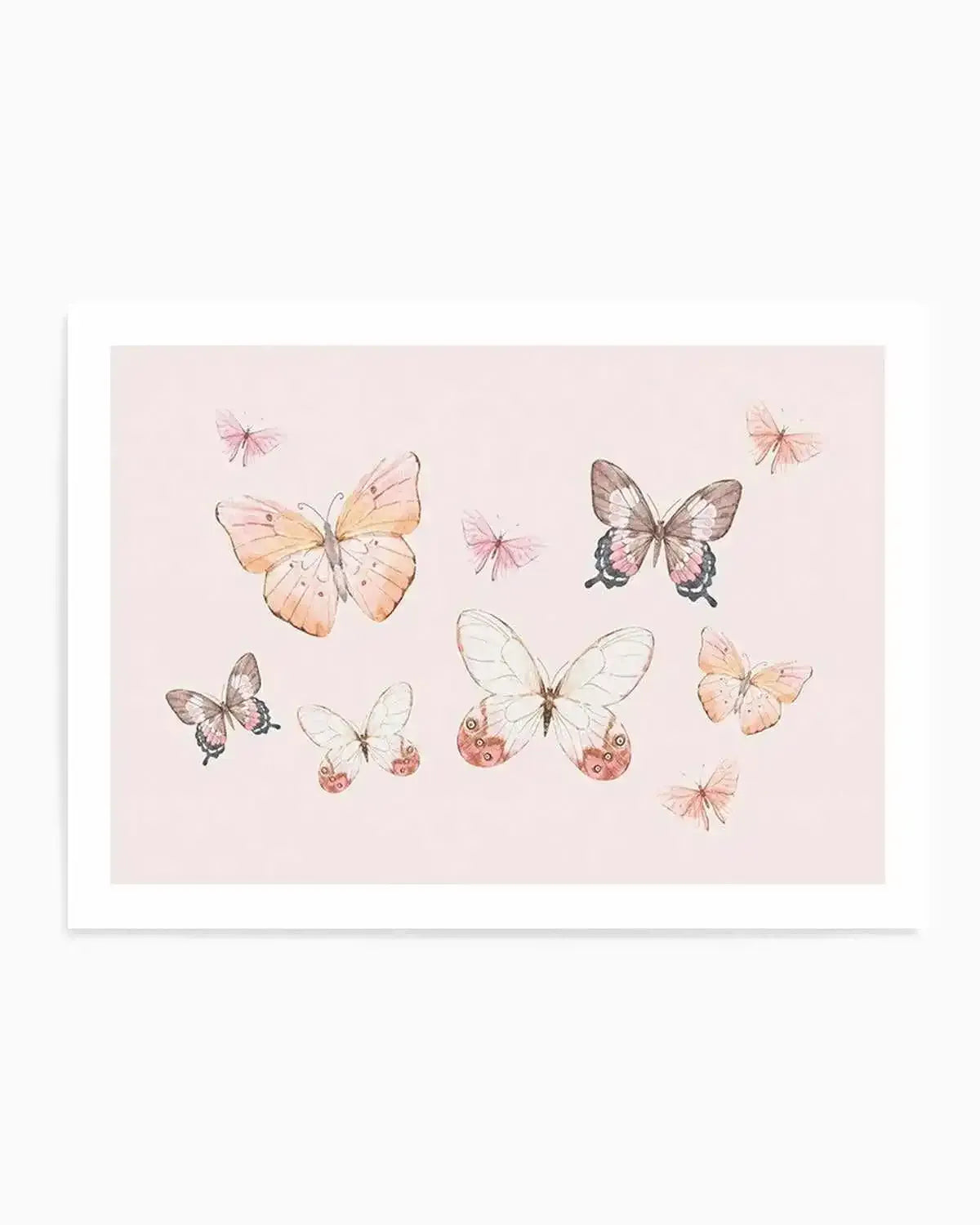 Bohemian Butterflies | LS Art Print from Olive et Oriel where you can shop wallpaper and artworks online