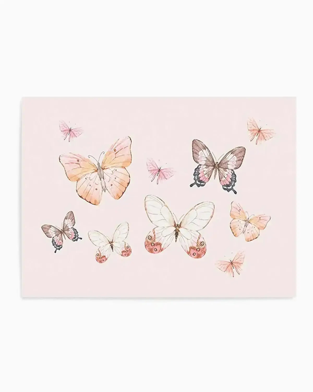 Bohemian Butterflies | LS Art Print from Olive et Oriel where you can shop wallpaper and artworks online