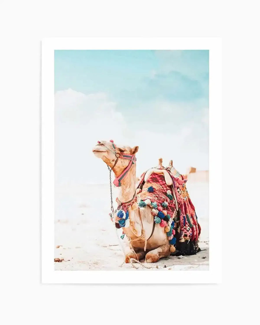 Bohemian Camel Art Print from Olive et Oriel where you can shop wallpaper and artworks online