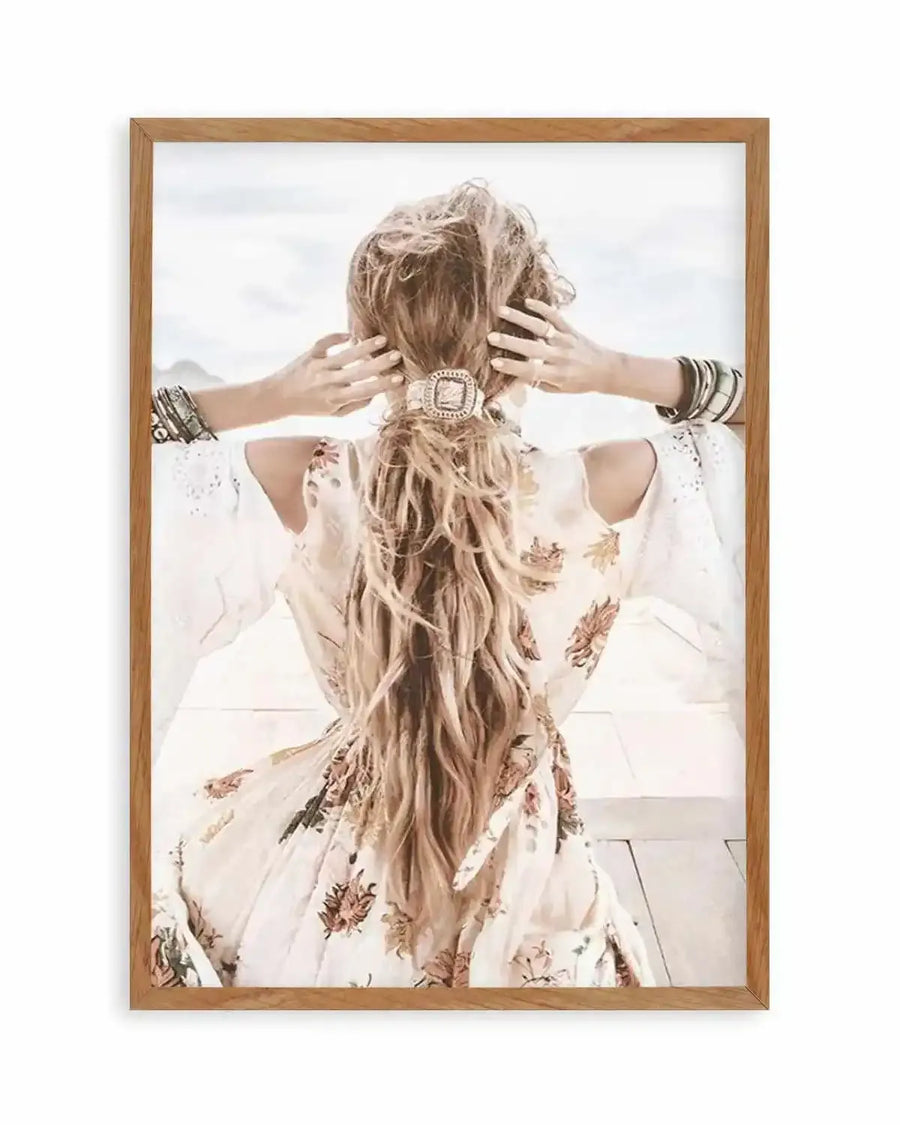 Bohemian Girl III Art Print from Olive et Oriel where you can shop wallpaper and artworks online