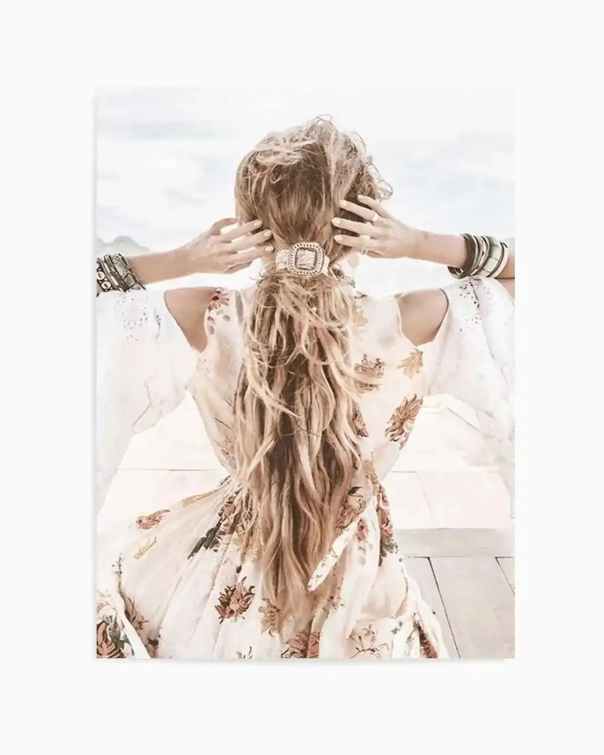 Bohemian Girl III Art Print from Olive et Oriel where you can shop wallpaper and artworks online