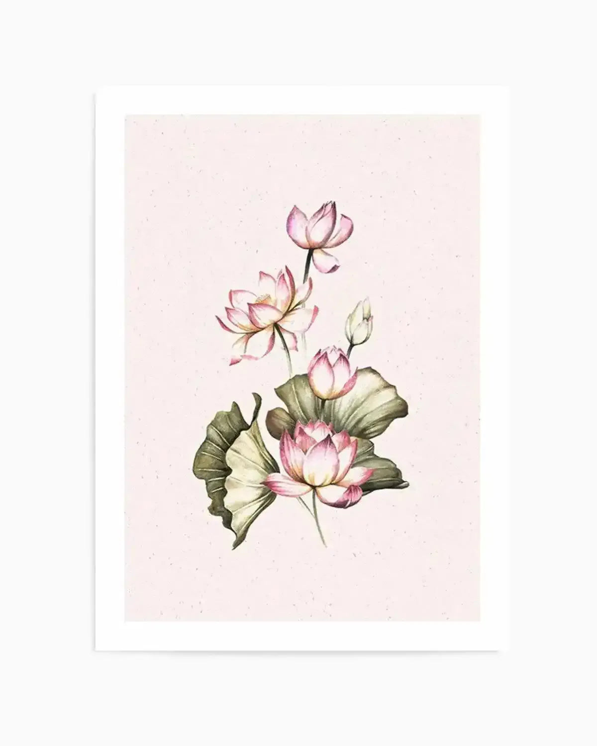 Bohemian Lotus I Art Print from Olive et Oriel where you can shop wallpaper and artworks online