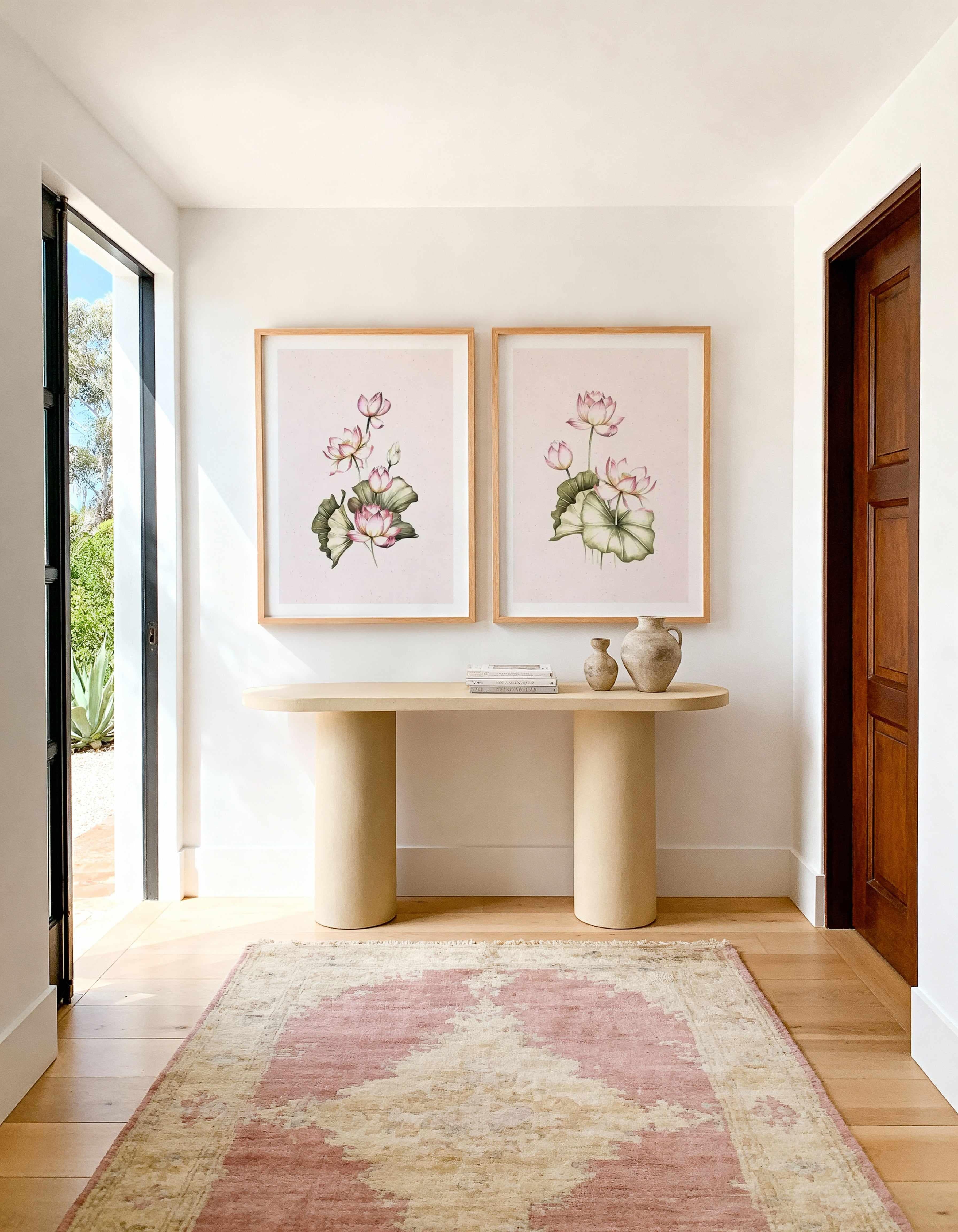 Bohemian Lotus I & II Art Print Set of 2 | Matching Wall Art from Olive et Oriel where you can shop wallpaper and artworks online