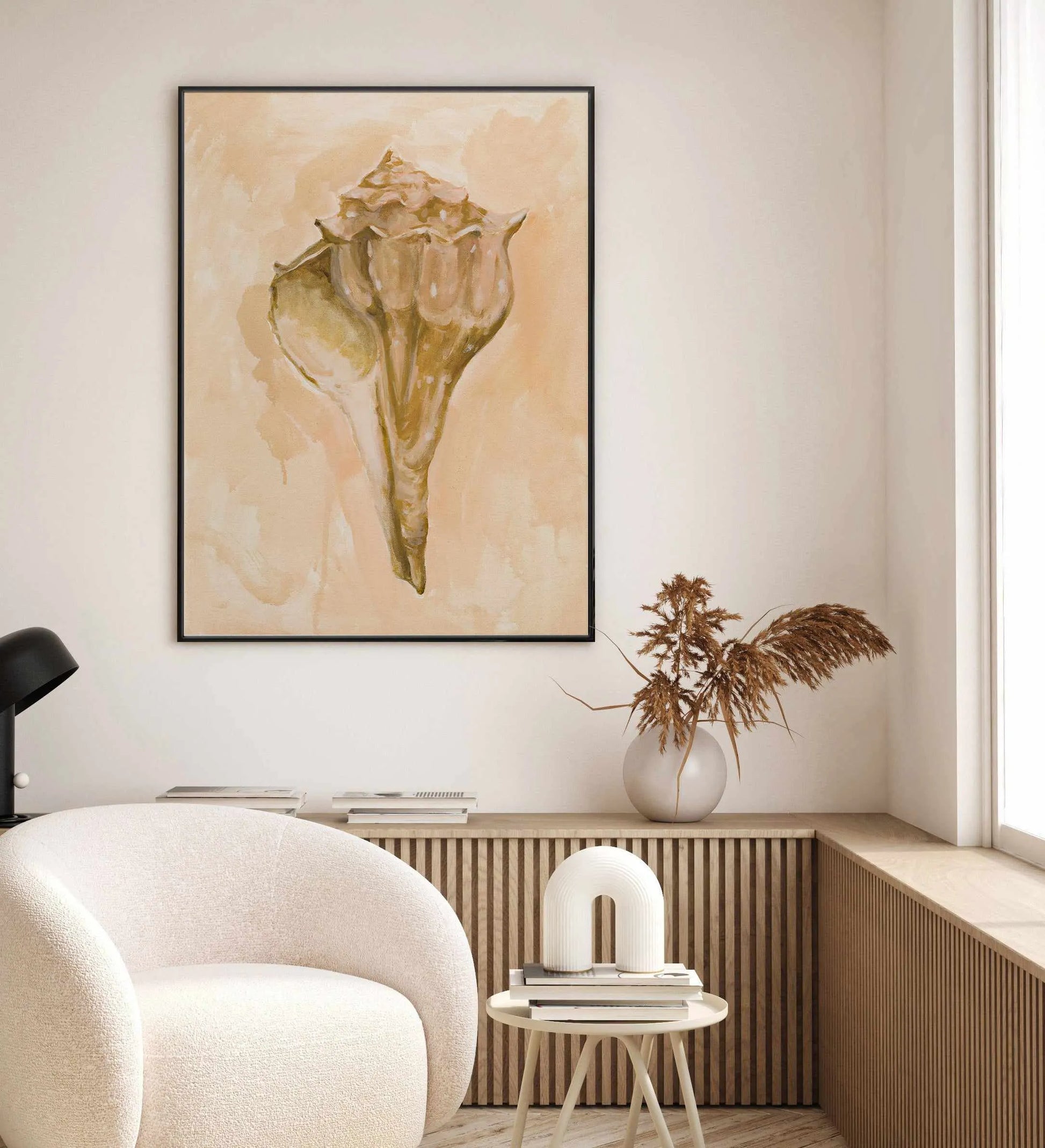 Bohemian Shell III by Natalie Jane | Framed Canvas Art Print from Olive et Oriel where you can shop wallpaper and artworks online