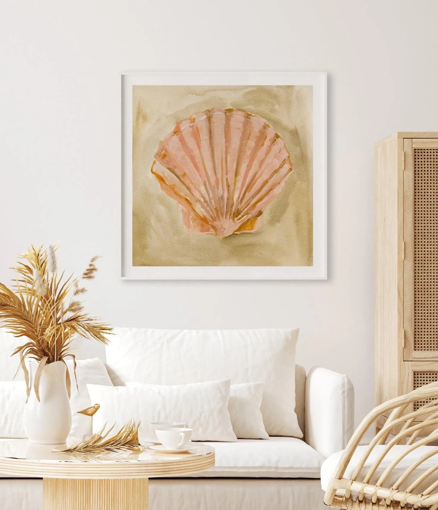 Bohemian Shell II by Natalie Jane Art Print from Olive et Oriel where you can shop wallpaper and artworks online