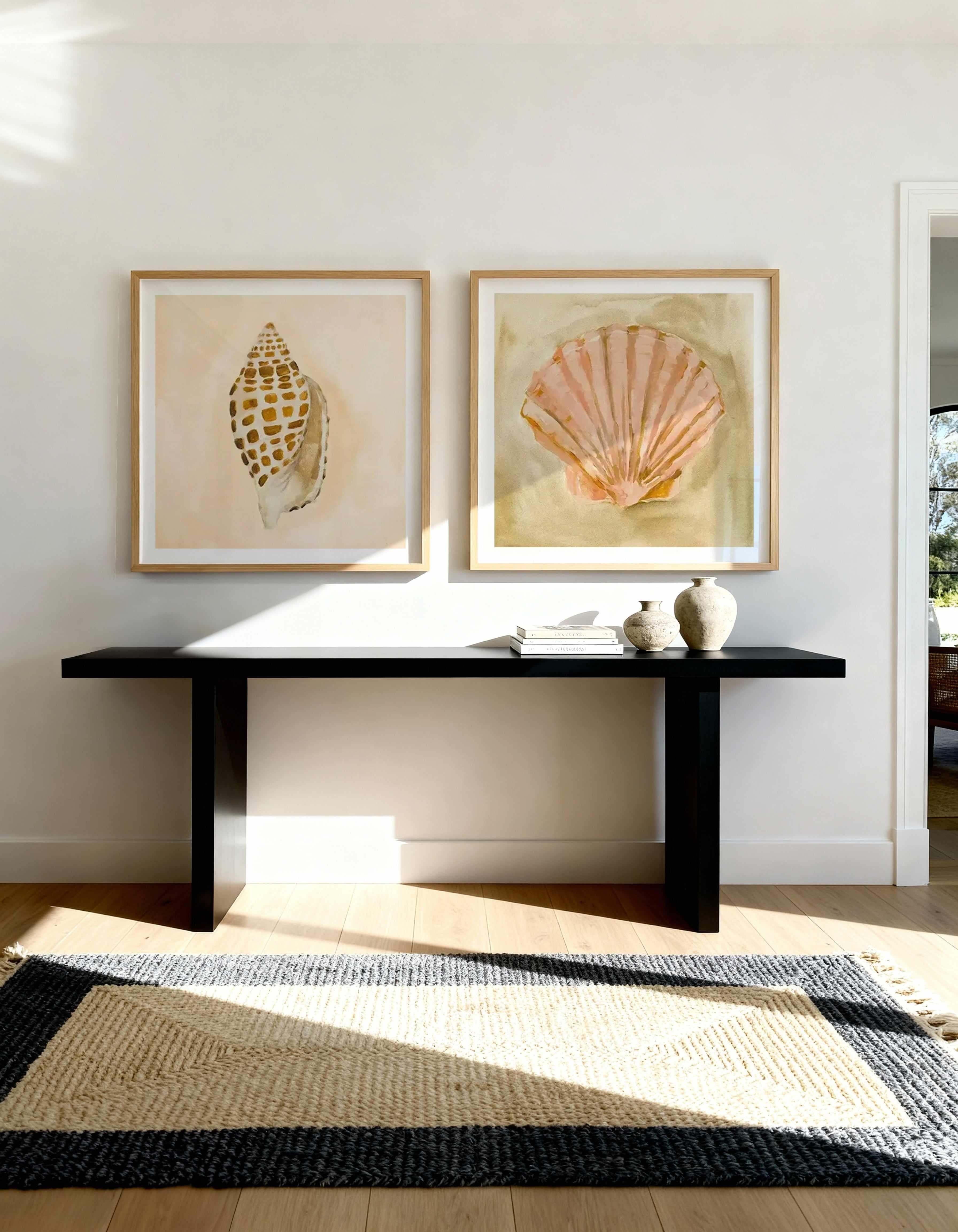 Bohemian Shell I & II by Natalie Jane Art Print Set of 2 | Matching Wall Art