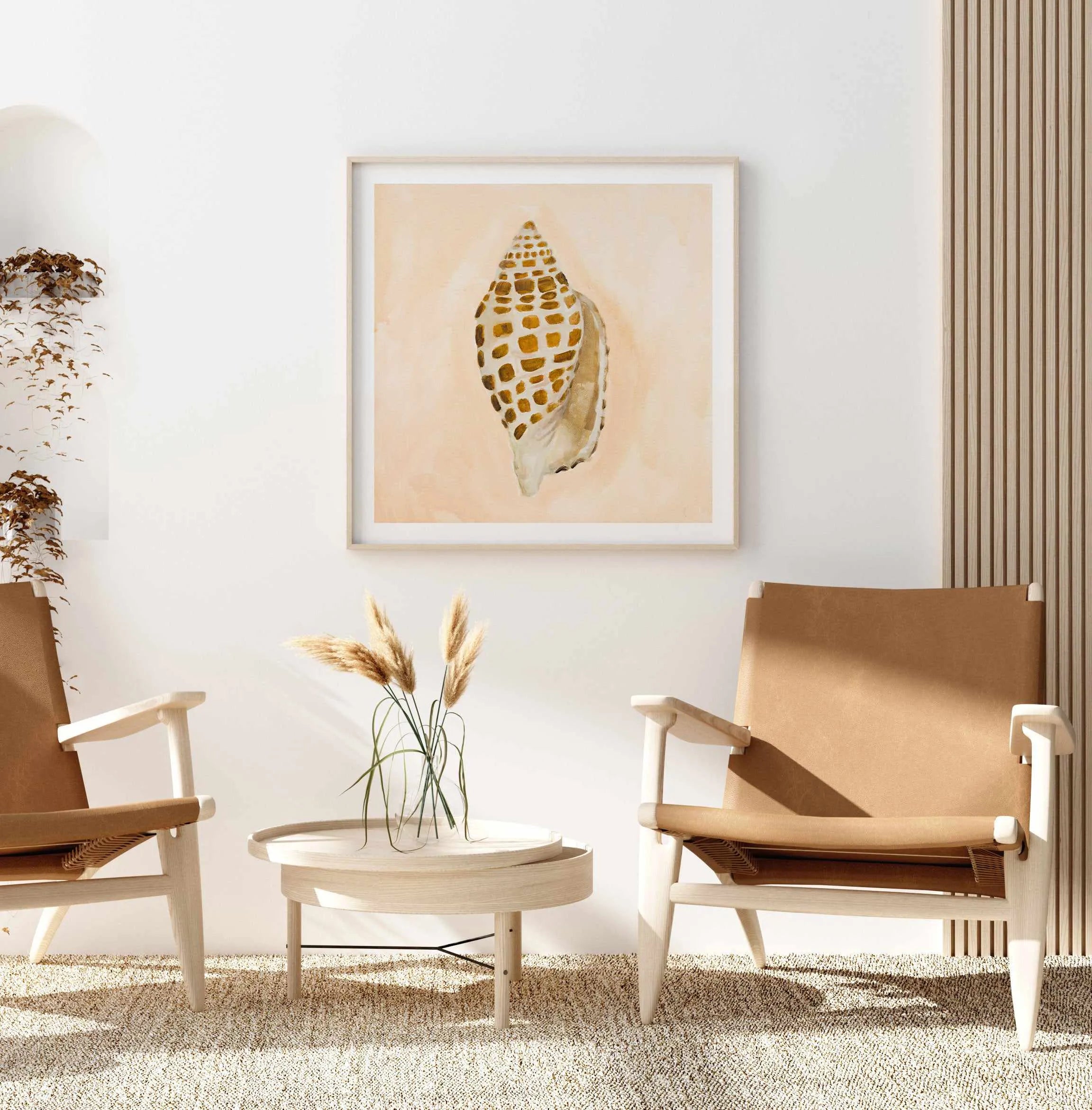 Bohemian Shell I by Natalie Jane | Framed Canvas Art Print from Olive et Oriel where you can shop wallpaper and artworks online