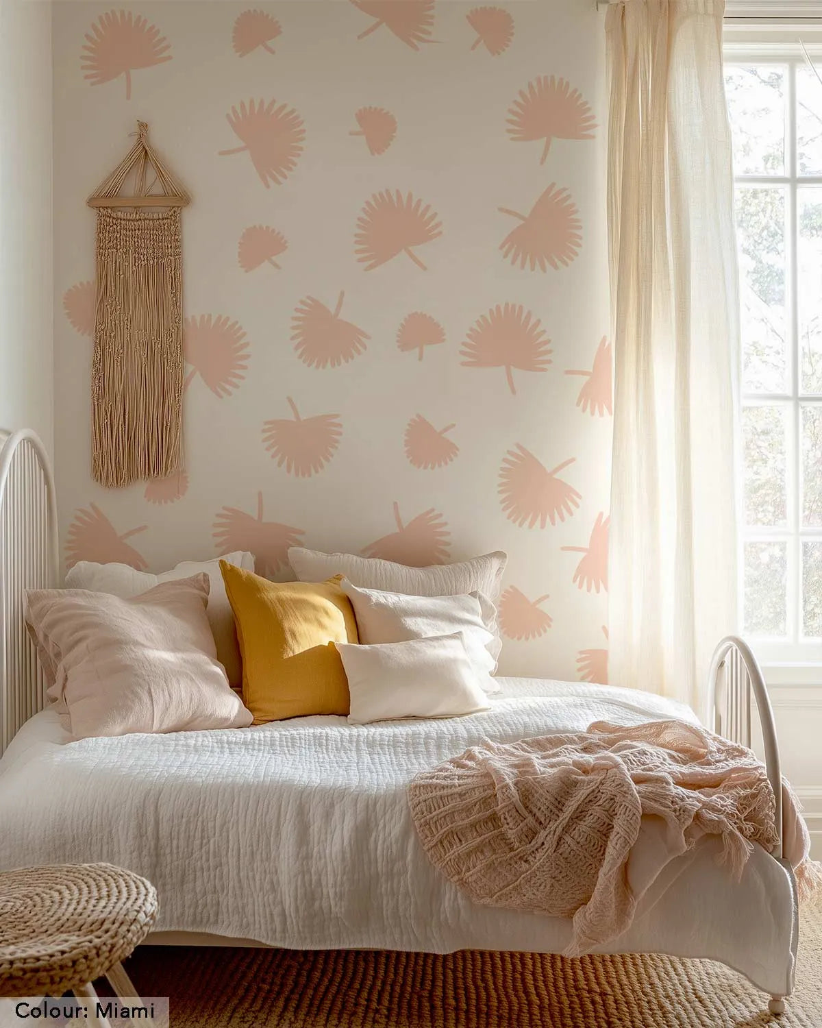 Boho Palm Leaves Decal Set from Olive et Oriel where you can shop wallpaper and artworks online