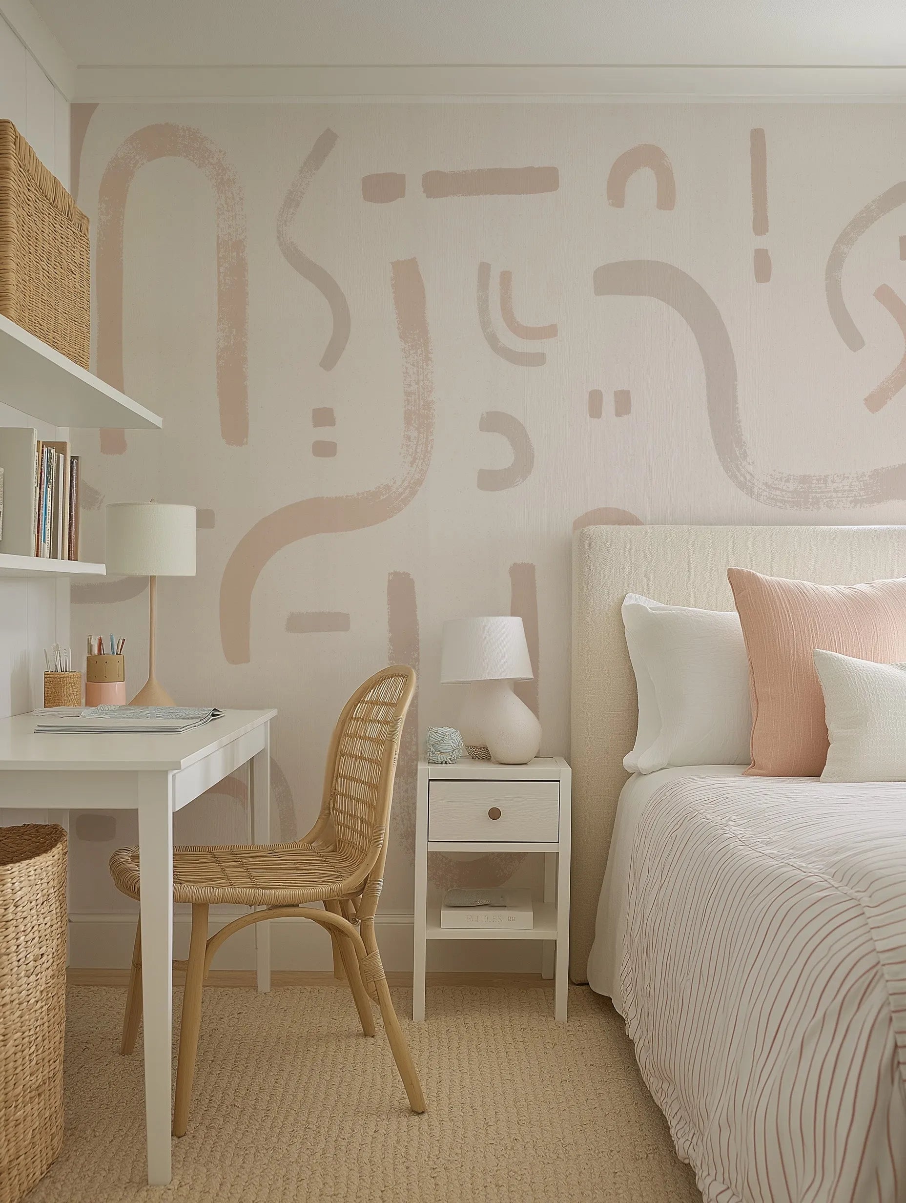 Boho Luxe Wallpaper Mural from Olive et Oriel where you can shop wallpaper and artworks online