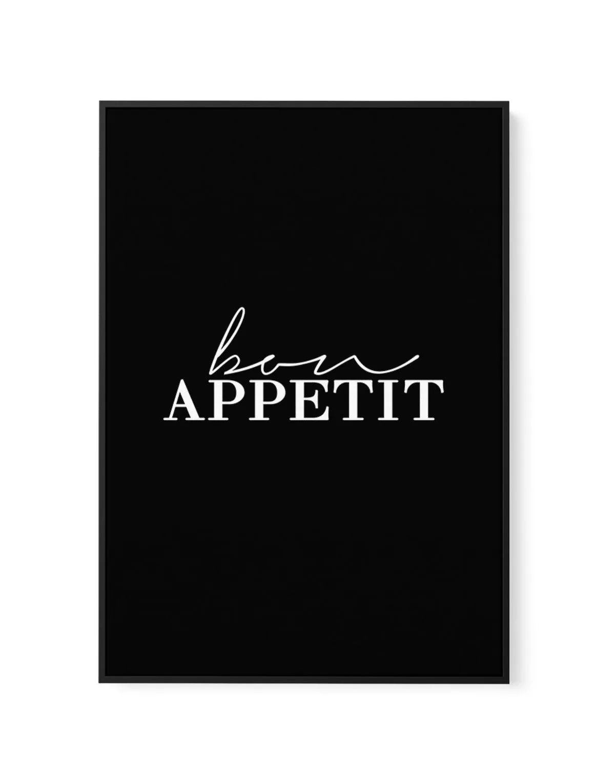Bon Appetit | Framed Canvas-CANVAS-You can shop wall art online with Olive et Oriel for everything from abstract art to fun kids wall art. Our beautiful modern art prints and canvas art are available from large canvas prints to wall art paintings and our proudly Australian artwork collection offers only the highest quality framed large wall art and canvas art Australia - You can buy fashion photography prints or Hampton print posters and paintings on canvas from Olive et Oriel and have them deli