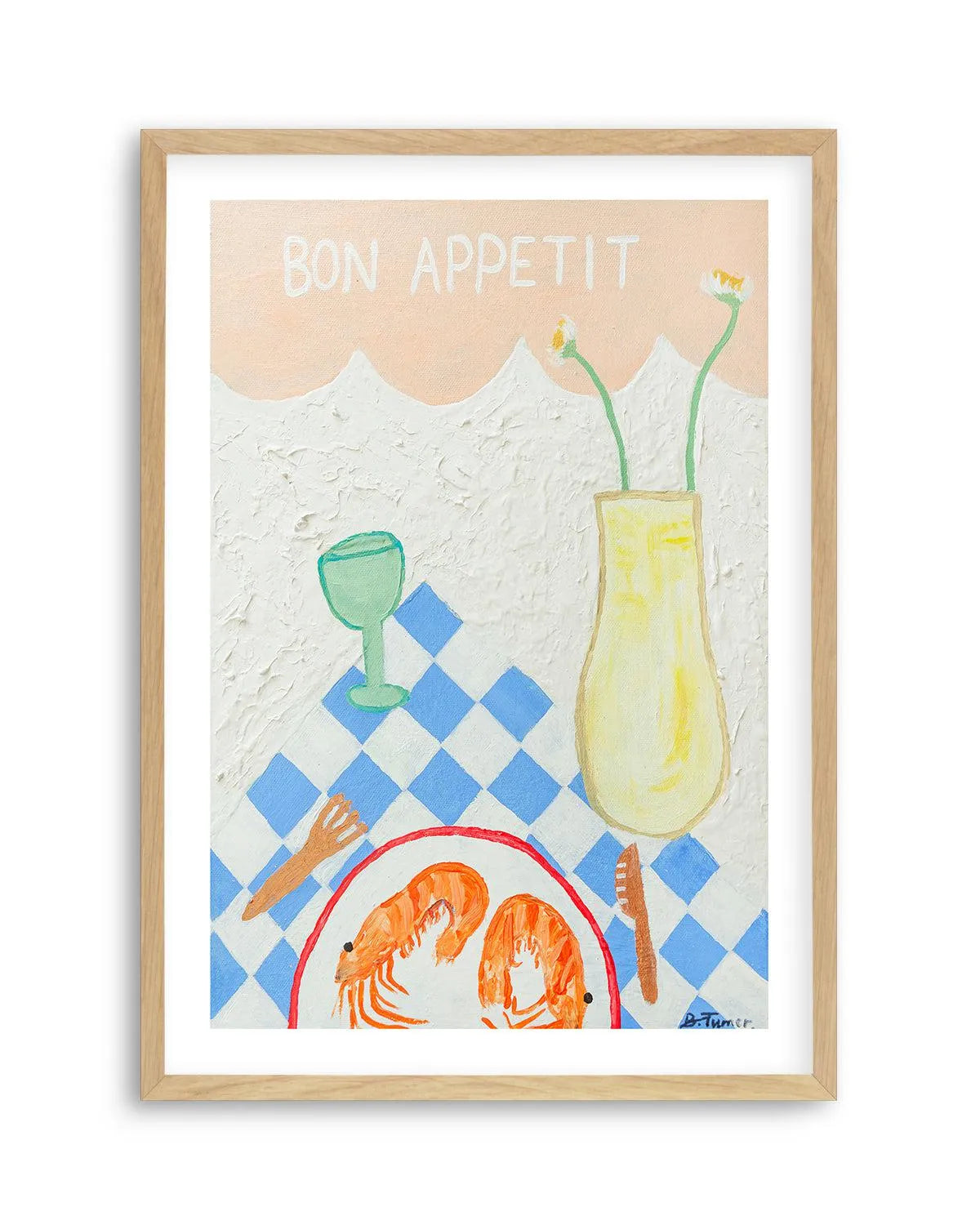 Bon Appetit by Britney Turner Art Print from Olive et Oriel where you can shop wallpaper and artworks online