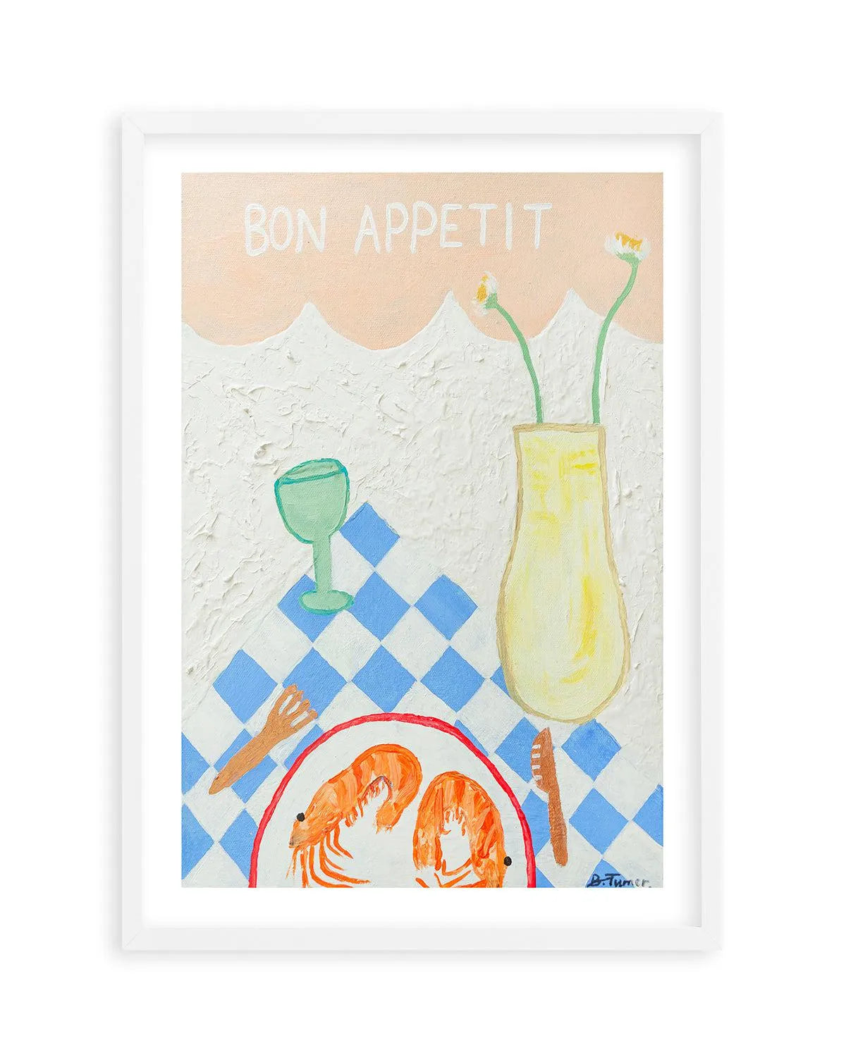 Bon Appetit by Britney Turner Art Print from Olive et Oriel where you can shop wallpaper and artworks online