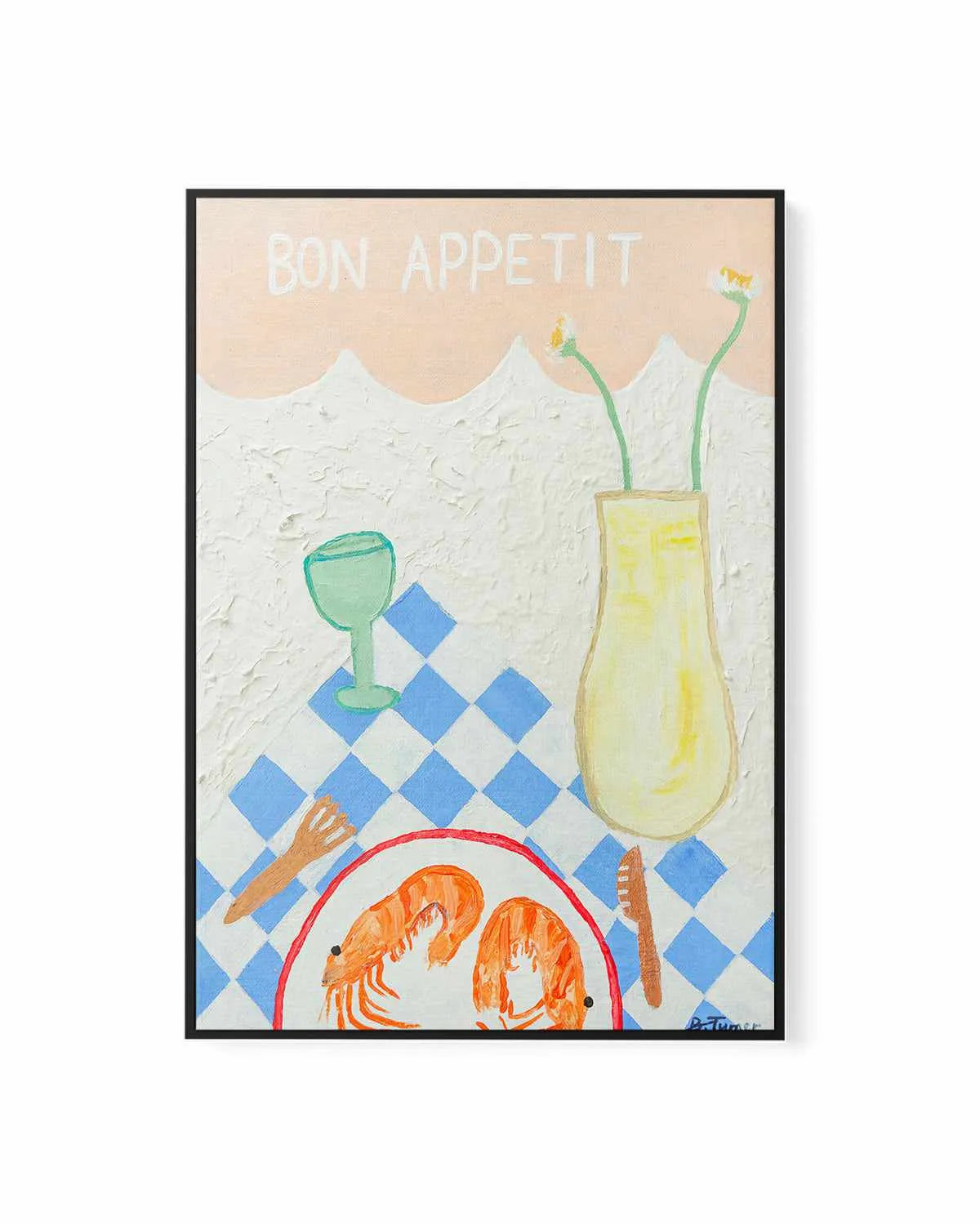 Bon Appetit by Britney Turner | Framed Canvas Art Print from Olive et Oriel where you can shop wallpaper and artworks online