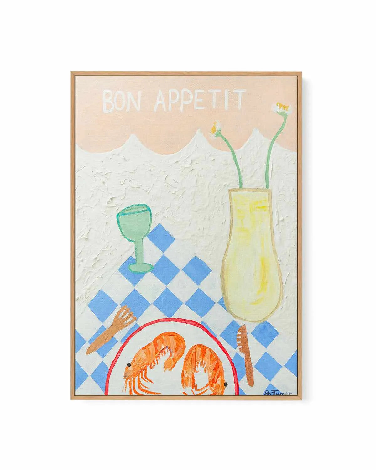 Bon Appetit by Britney Turner | Framed Canvas Art Print from Olive et Oriel where you can shop wallpaper and artworks online