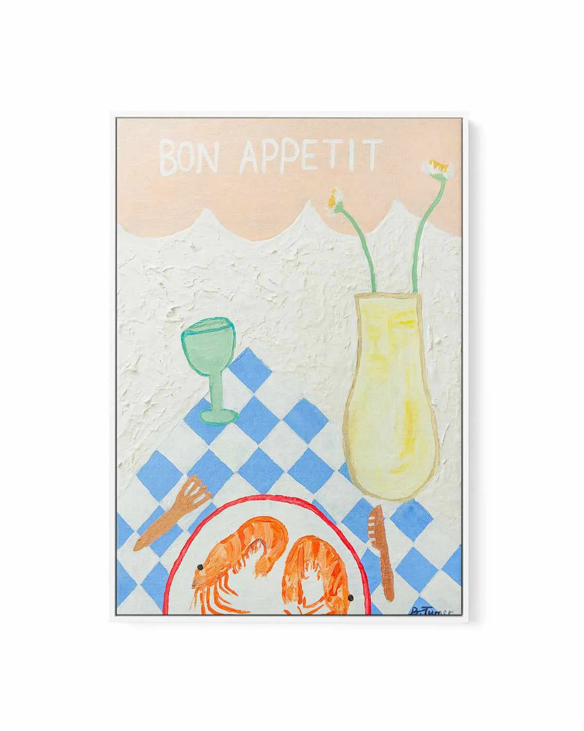 Bon Appetit by Britney Turner | Framed Canvas Art Print from Olive et Oriel where you can shop wallpaper and artworks online