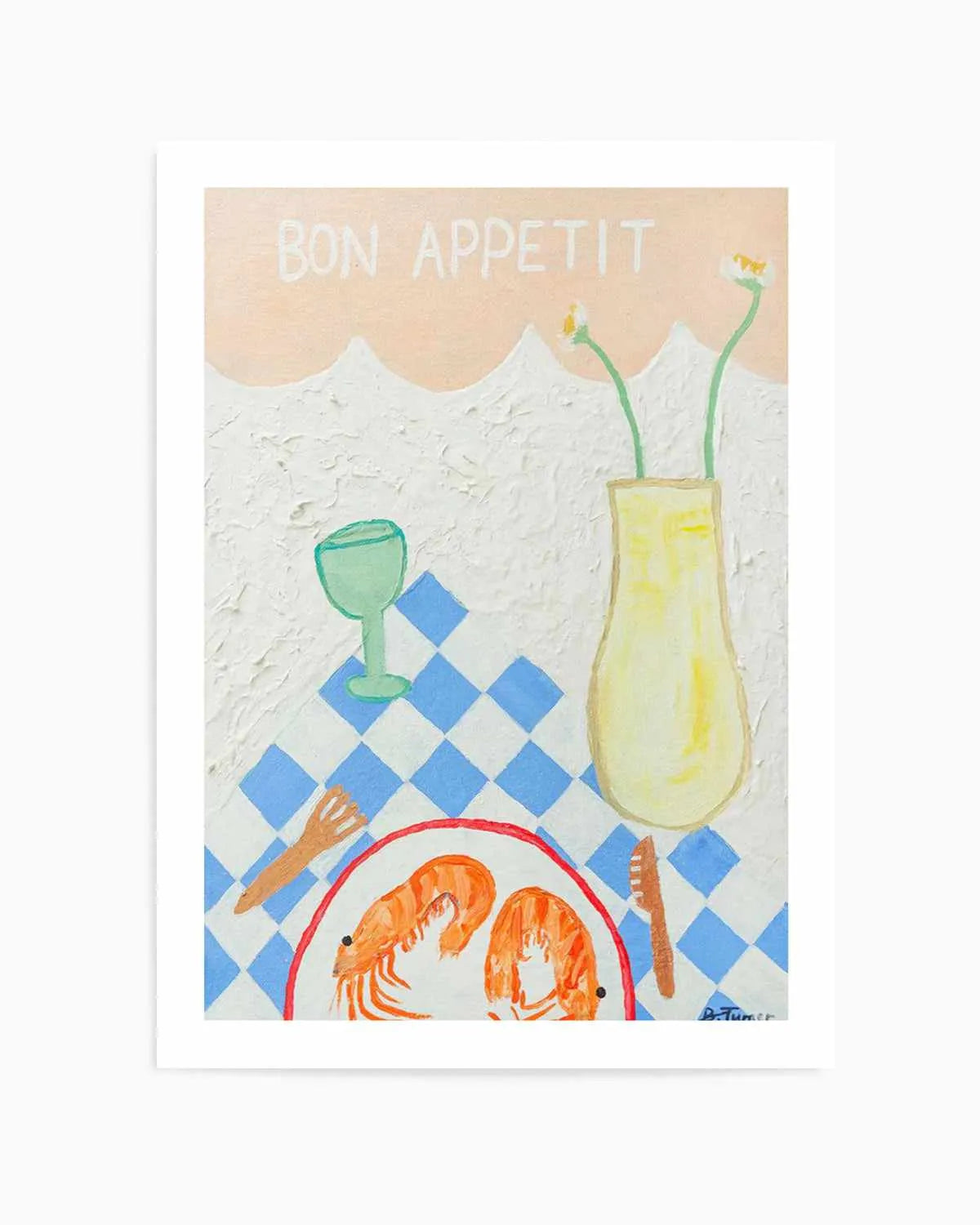 Bon Appetit by Britney Turner Art Print from Olive et Oriel where you can shop wallpaper and artworks online
