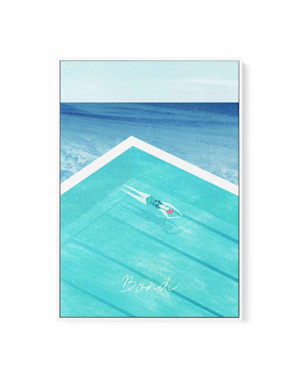 Bondi by Henry Rivers | Framed Canvas Art Print from Olive et Oriel where you can shop wallpaper and artworks online