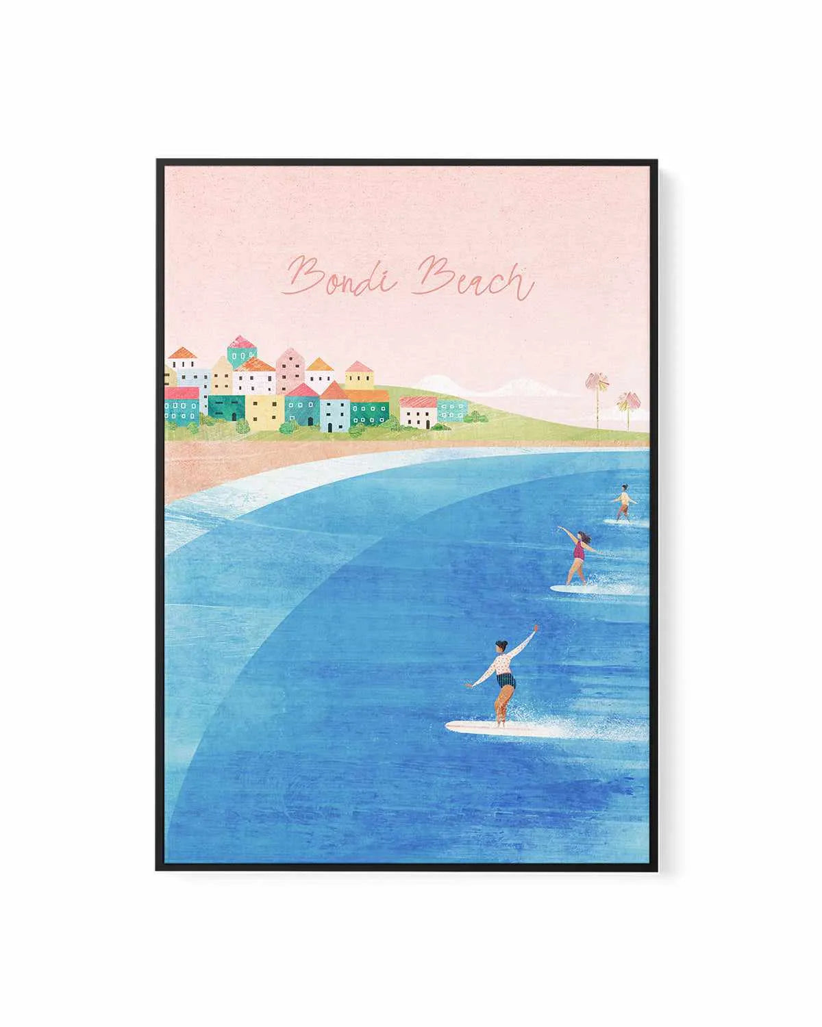 Bondi Beach by Henry Rivers | Framed Canvas Art Print from Olive et Oriel where you can shop wallpaper and artworks online
