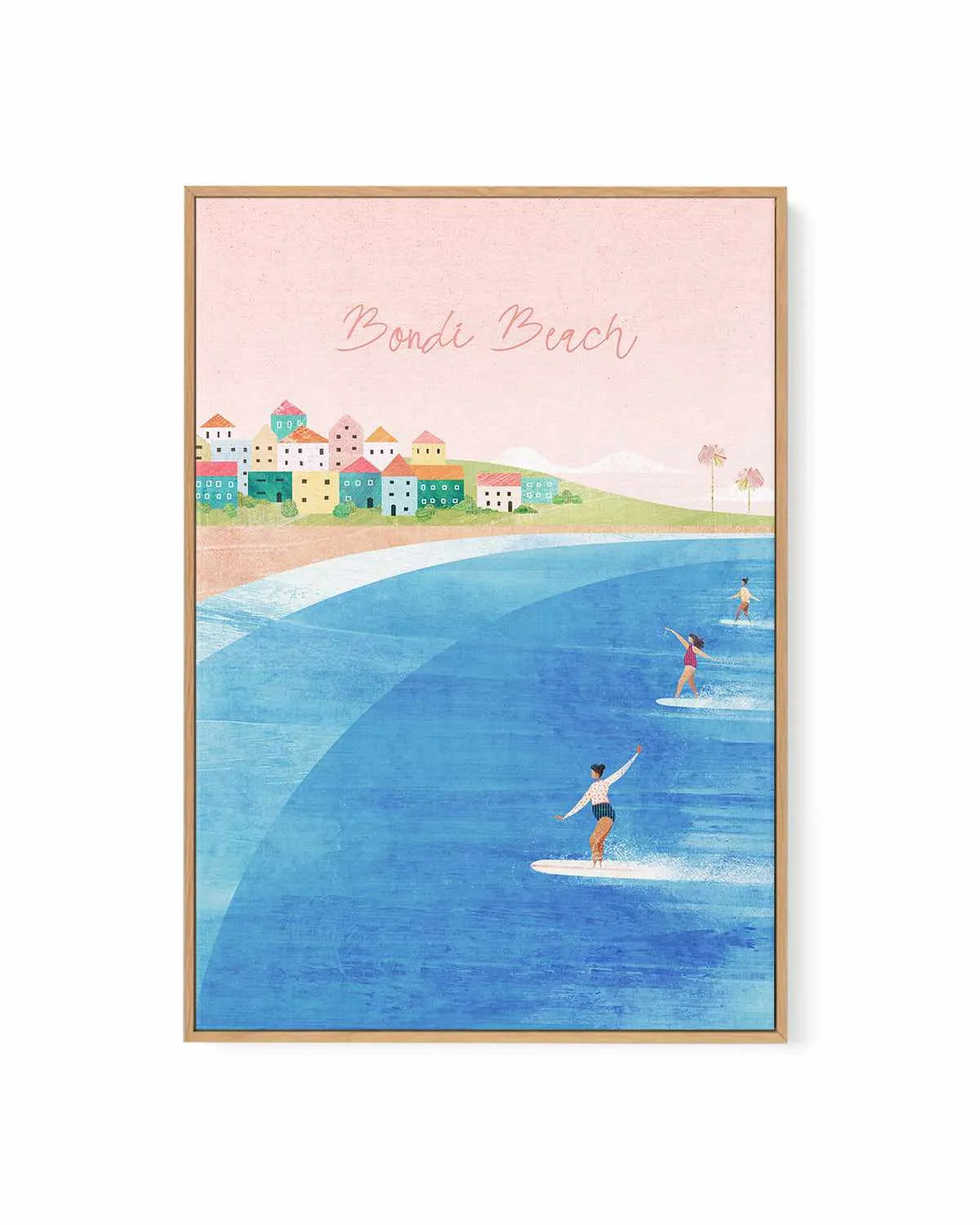 Bondi Beach by Henry Rivers | Framed Canvas Art Print from Olive et Oriel where you can shop wallpaper and artworks online