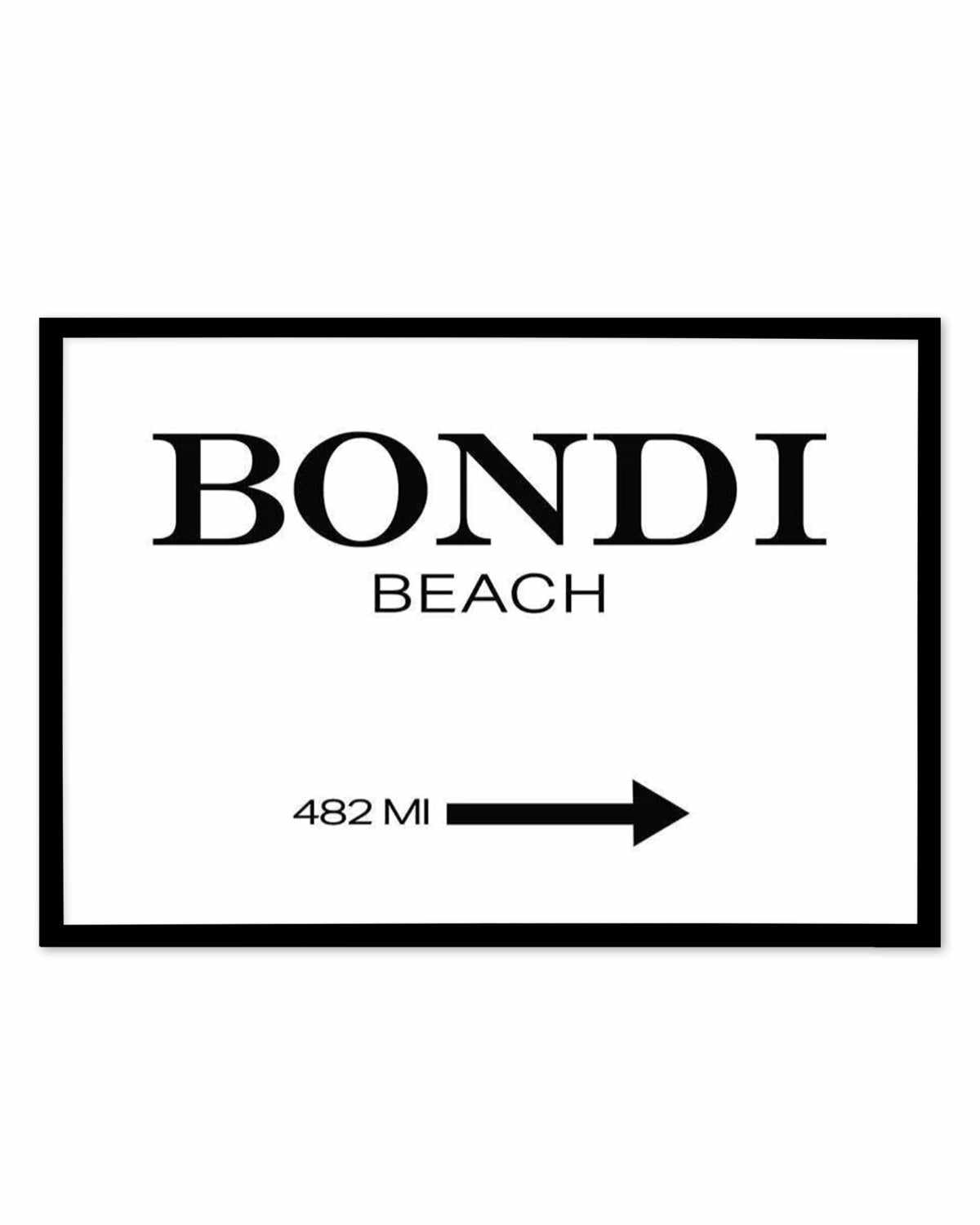 Bondi Beach Art Print