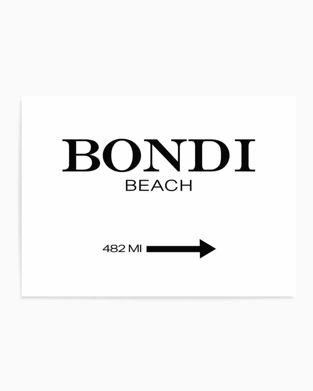 Bondi Beach Art Print