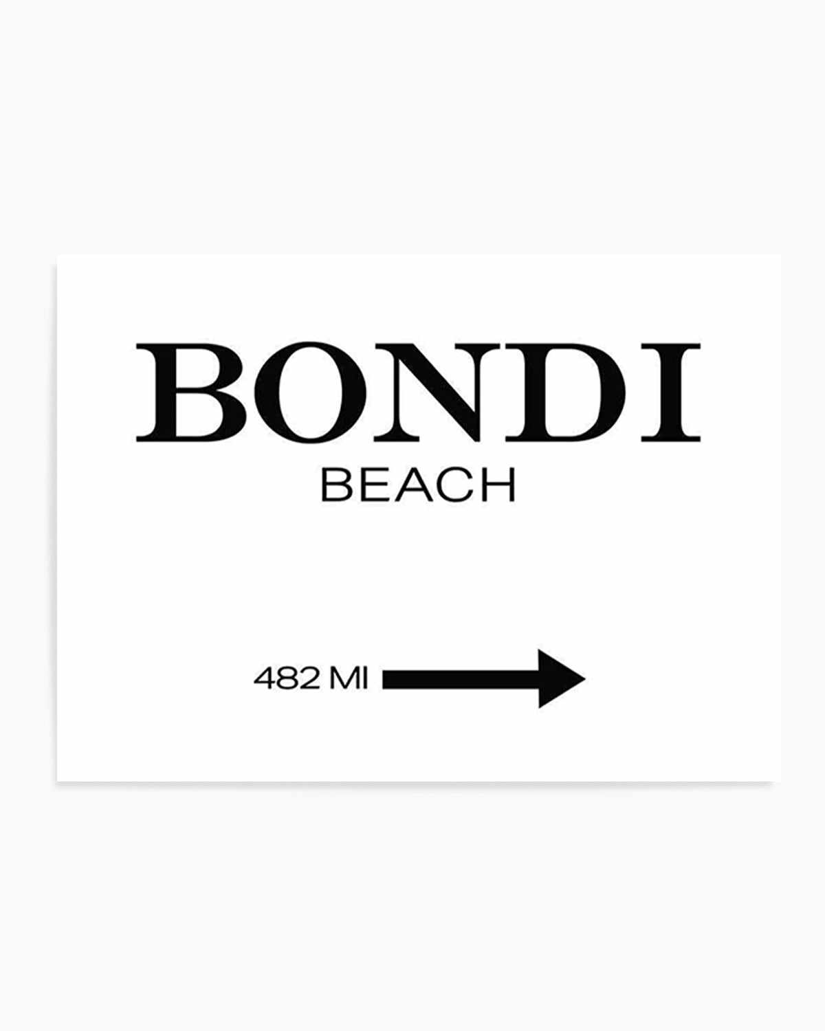 Bondi Beach Art Print