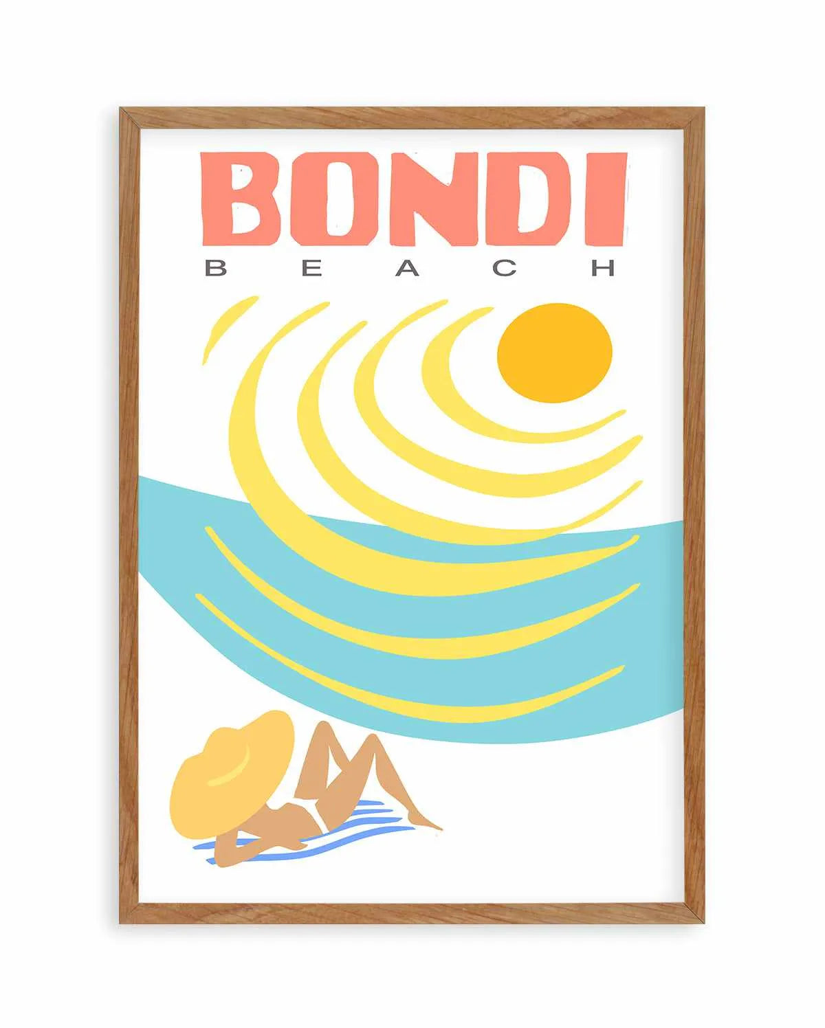 Bondi Beach Baking Art Print from Olive et Oriel where you can shop wallpaper and artworks online