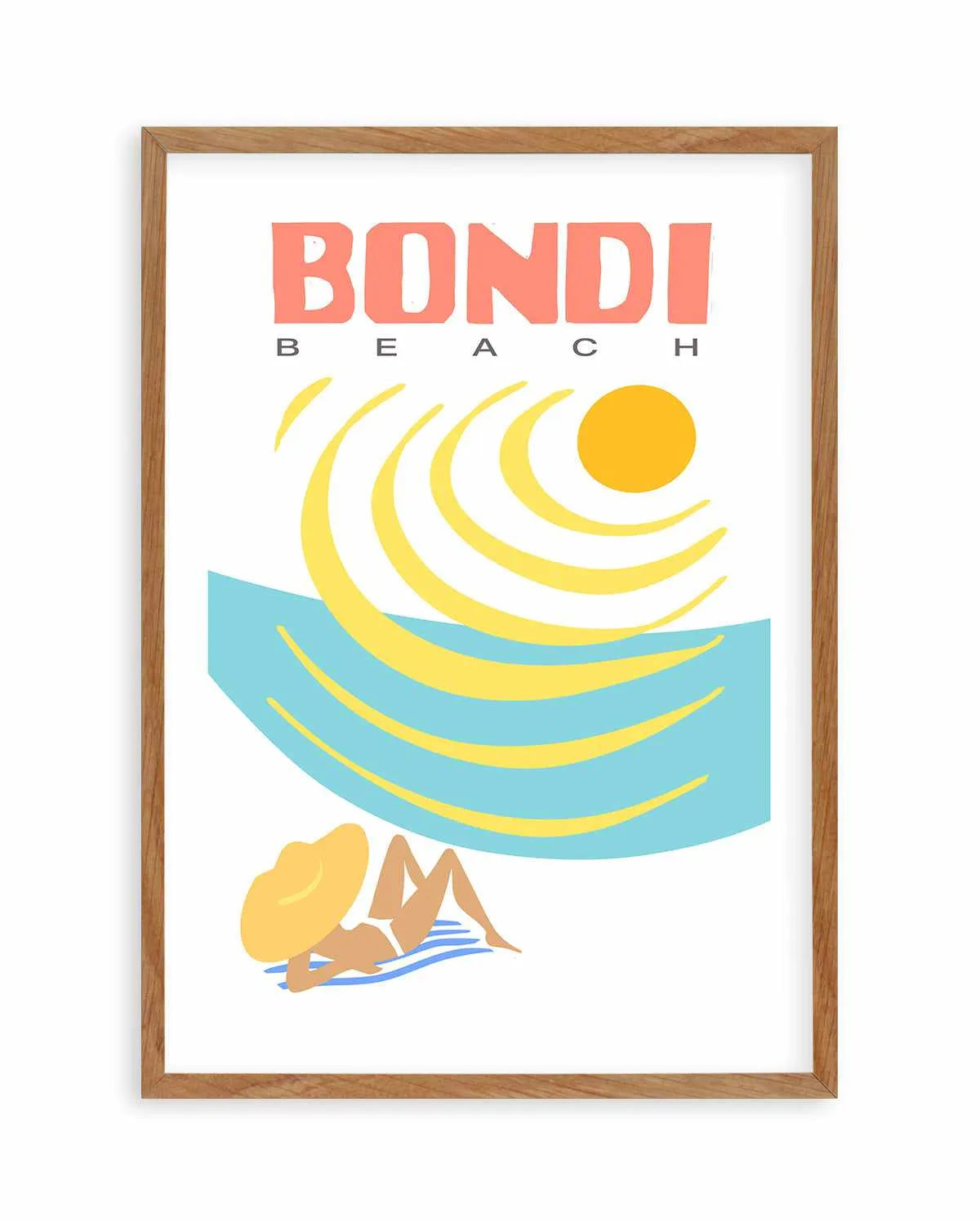 Bondi Beach Baking Art Print from Olive et Oriel where you can shop wallpaper and artworks online