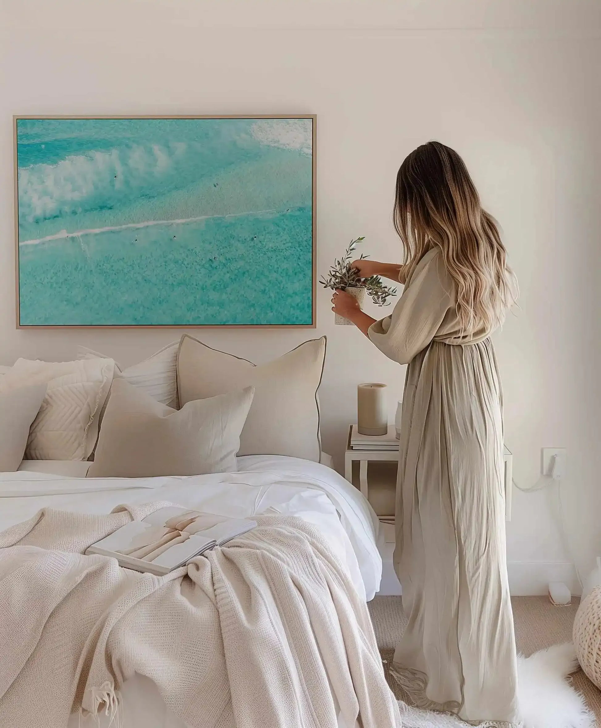 Bondi Bliss | Aerial Photo Wall Framed Canvas Art Print from Olive et Oriel where you can shop wallpaper and artworks online