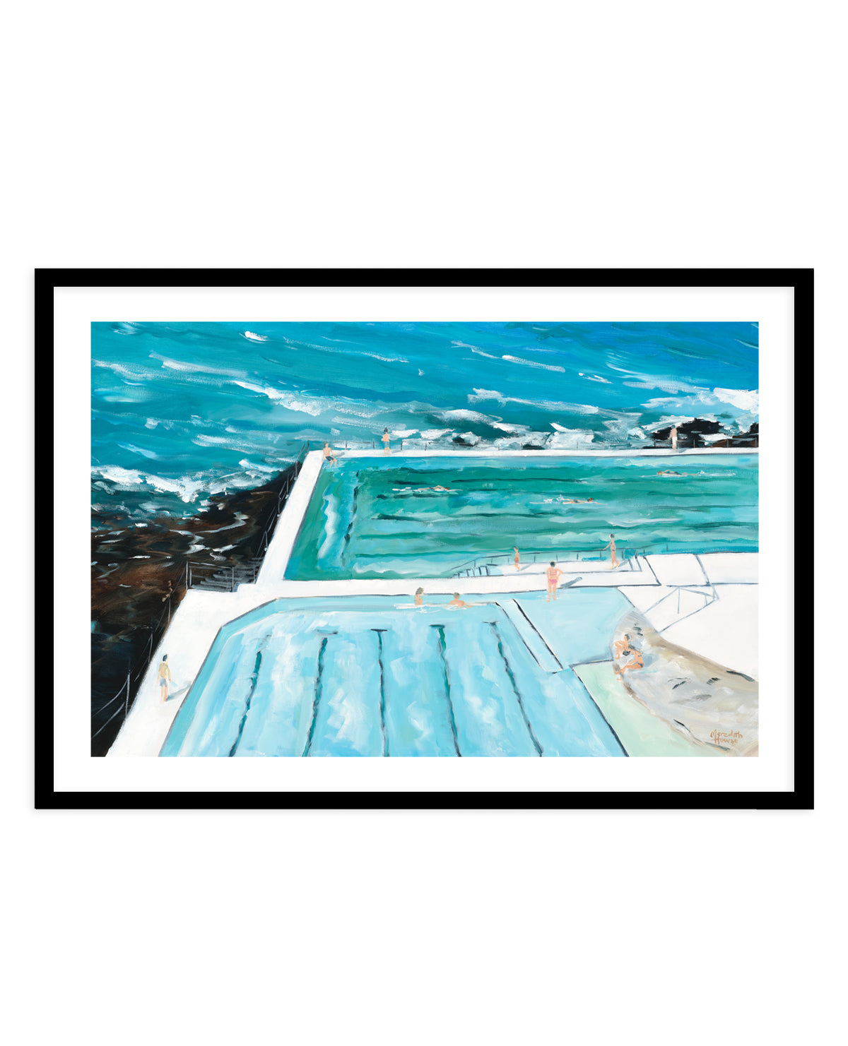 Bondi Icebergs Swim by Meredith Howse | Art Print