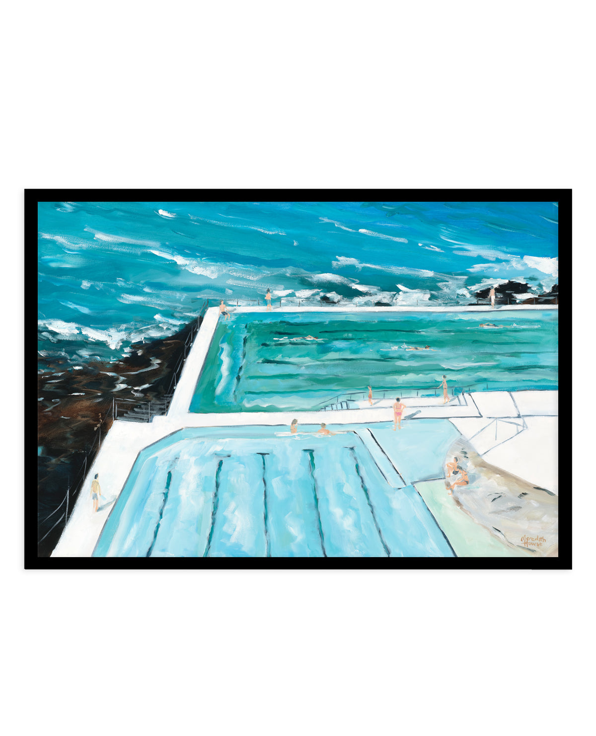 Bondi Icebergs Swim by Meredith Howse | Art Print