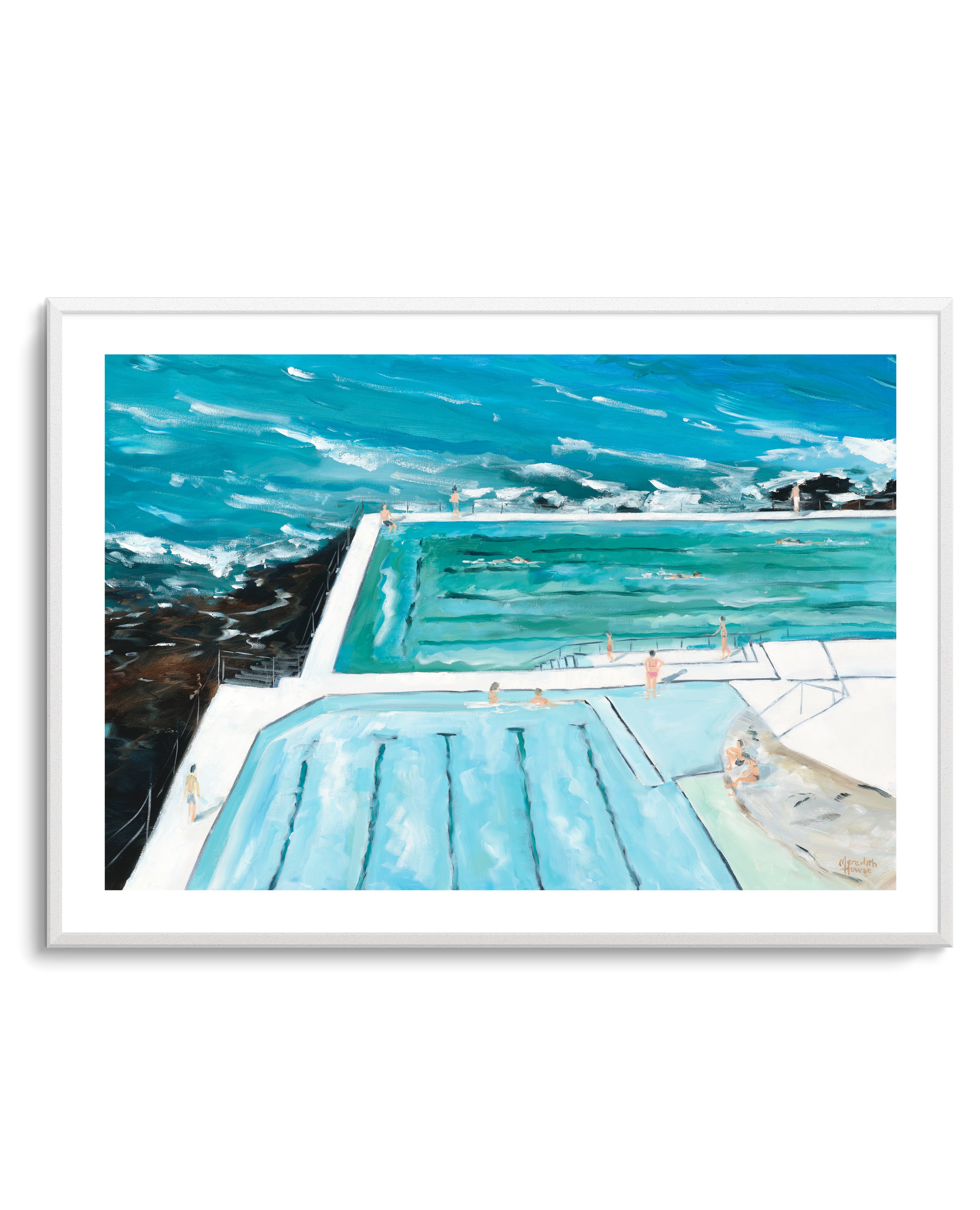 Bondi Icebergs Swim by Meredith Howse | Art Print