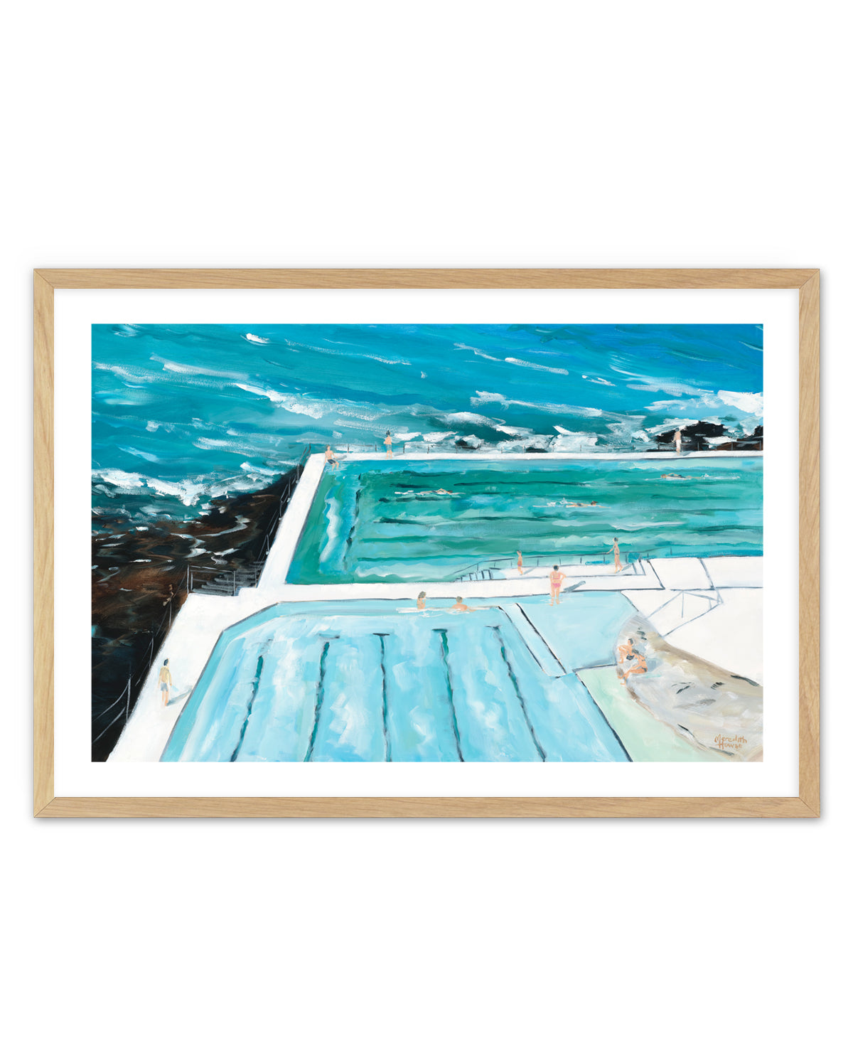 Bondi Icebergs Swim by Meredith Howse | Art Print