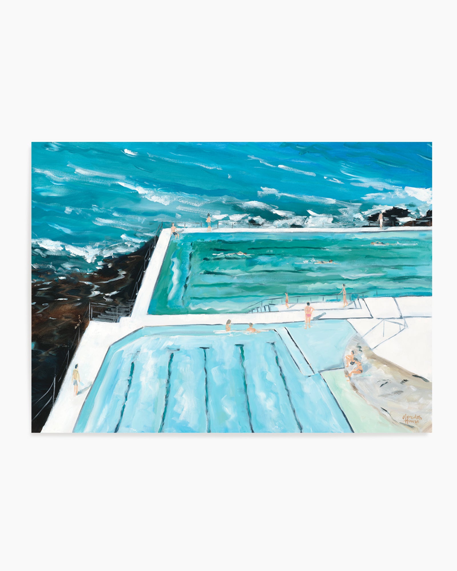 Bondi Icebergs Swim by Meredith Howse | Art Print