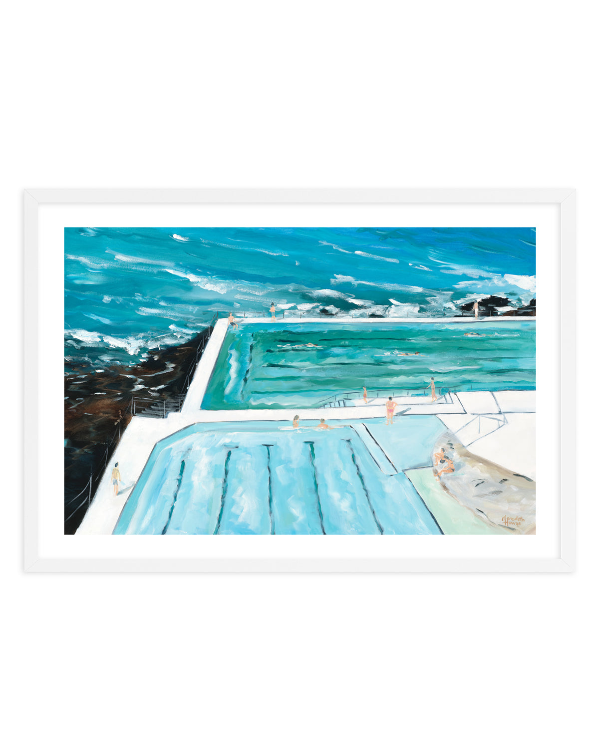Bondi Icebergs Swim by Meredith Howse | Art Print