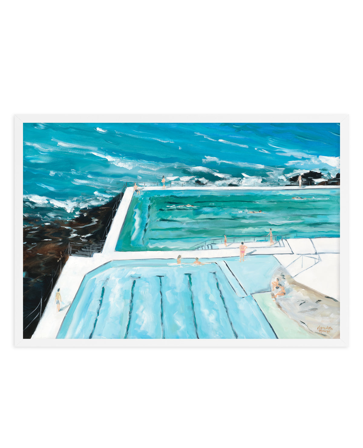 Bondi Icebergs Swim by Meredith Howse | Art Print