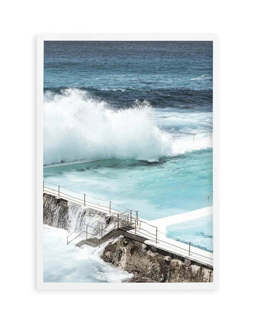 Bondi Icebergs Pool art print, framed