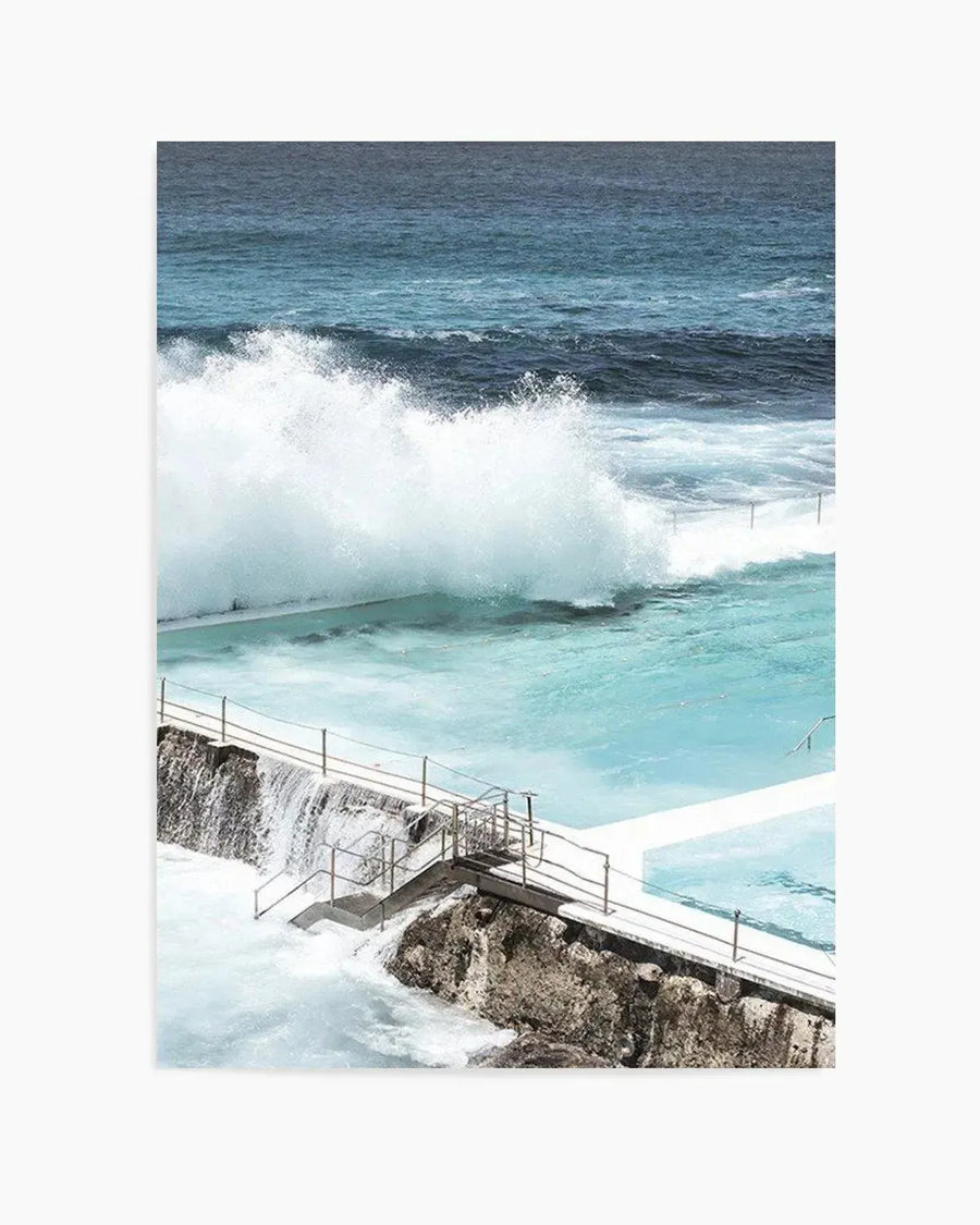 Bondi Icebergs Pool art print, framed