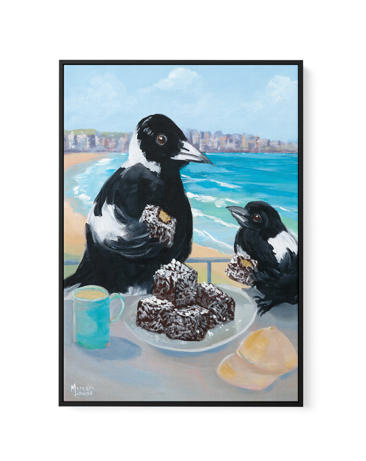 Bondi Lamington by Meredith Howse | Framed Canvas Art Print