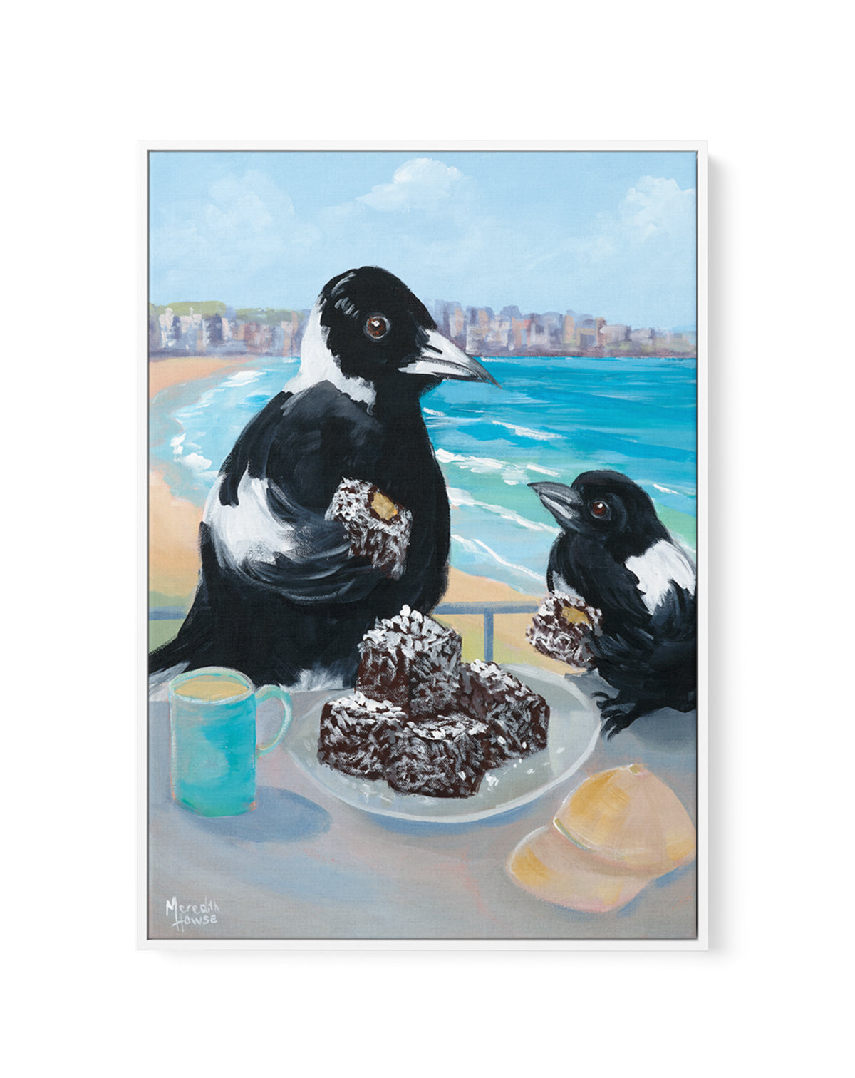 Bondi Lamington by Meredith Howse | Framed Canvas Art Print