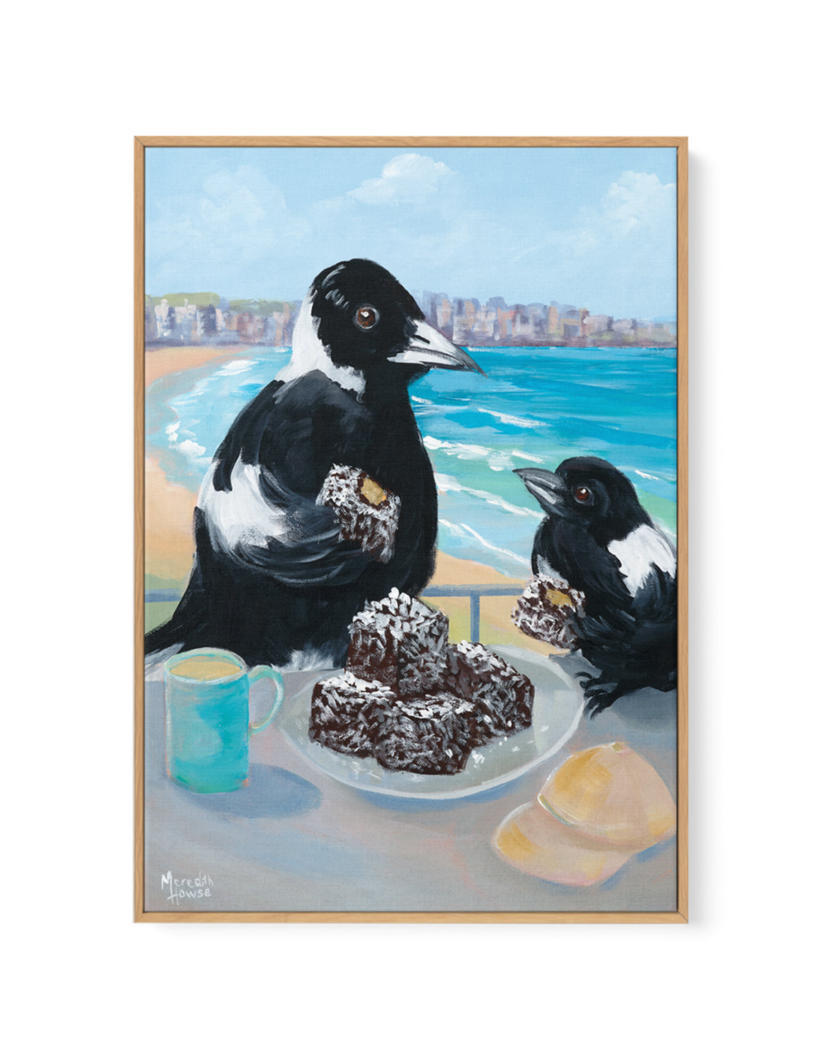 Bondi Lamington by Meredith Howse | Framed Canvas Art Print