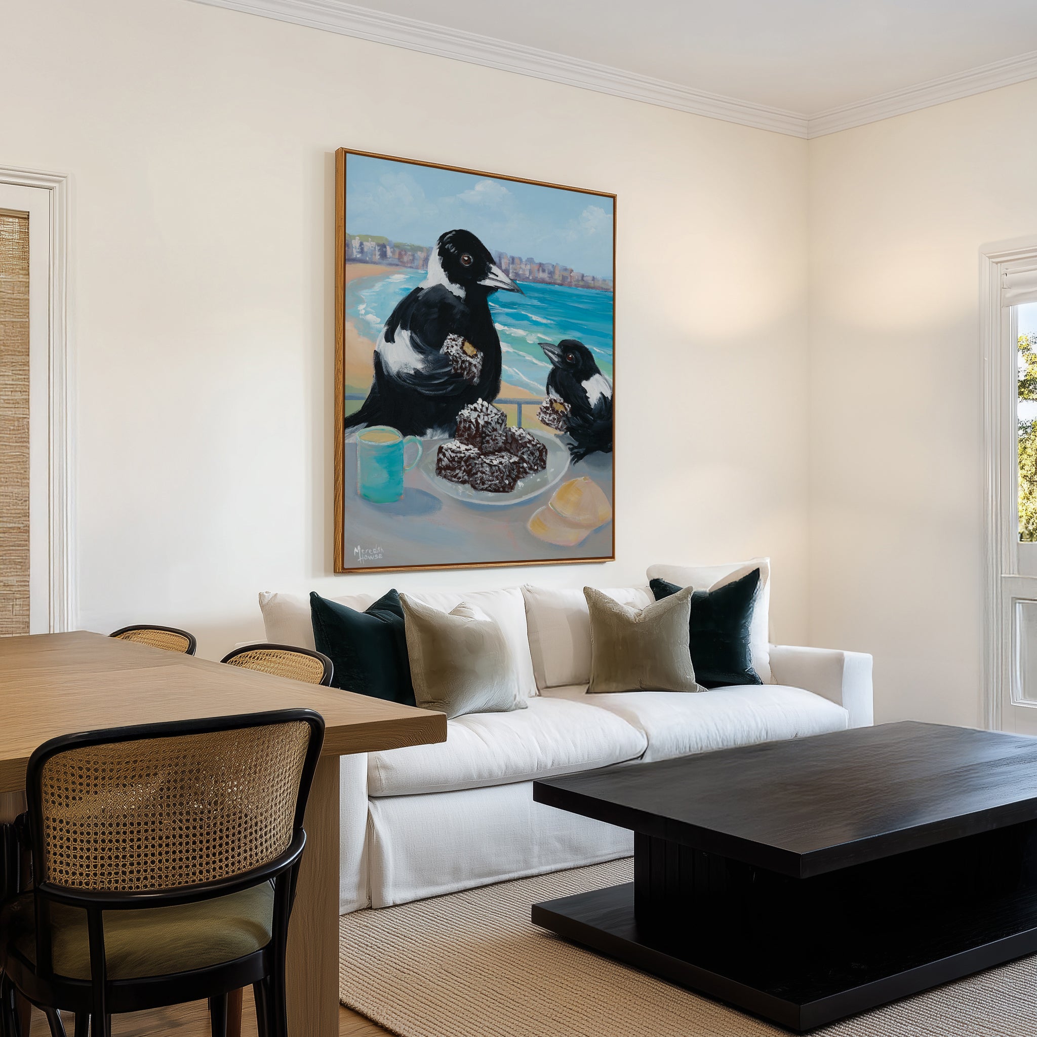 Bondi Lamington by Meredith Howse | Framed Canvas Art Print